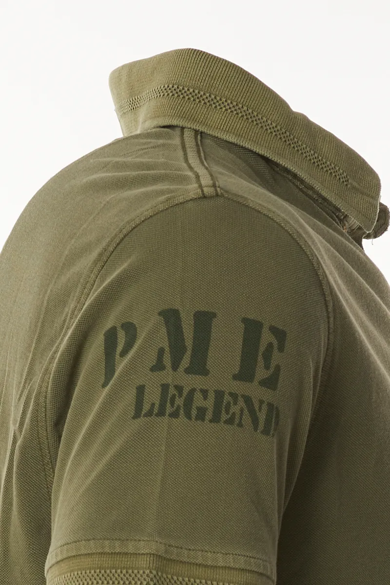 PME Legend Polo Korte mouw Groen 071666-001-S