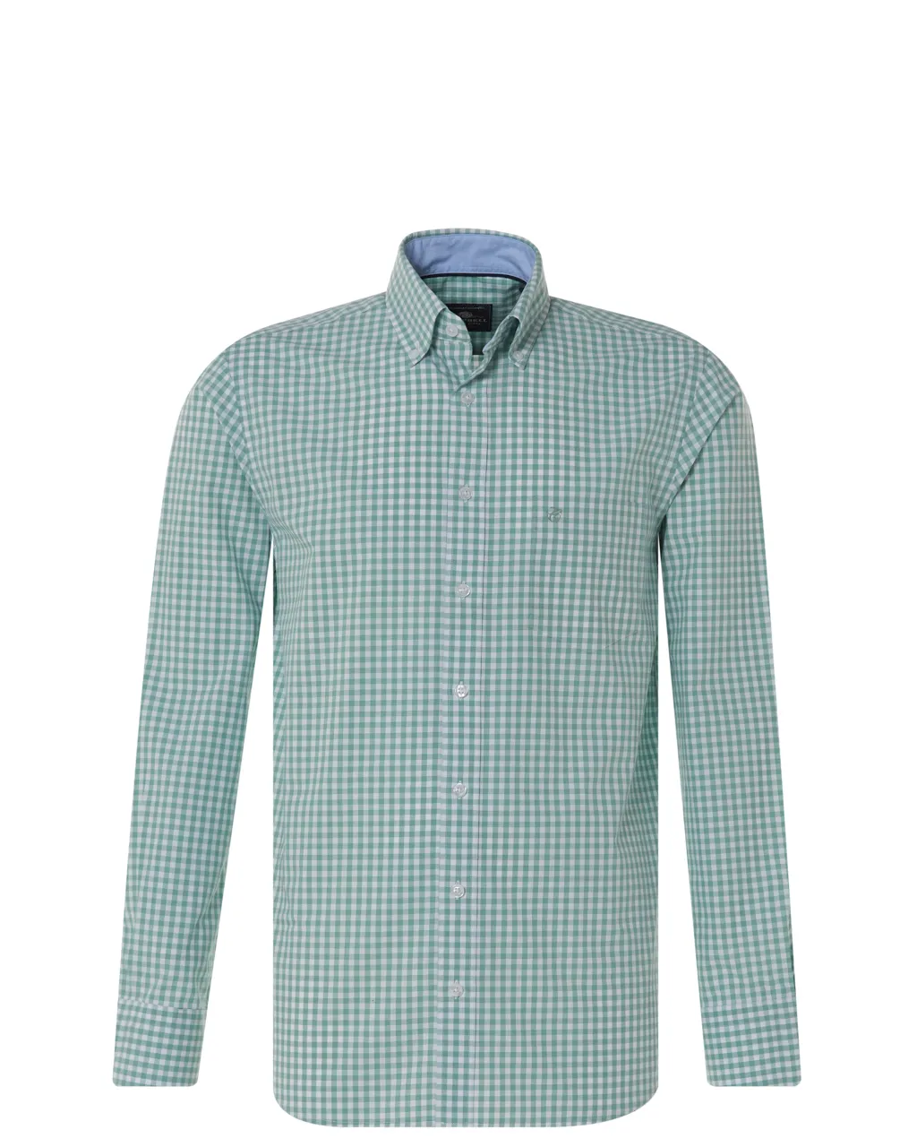 Campbell Classic Casual overhemd LM Mint kleine ruit 071708-008-XL