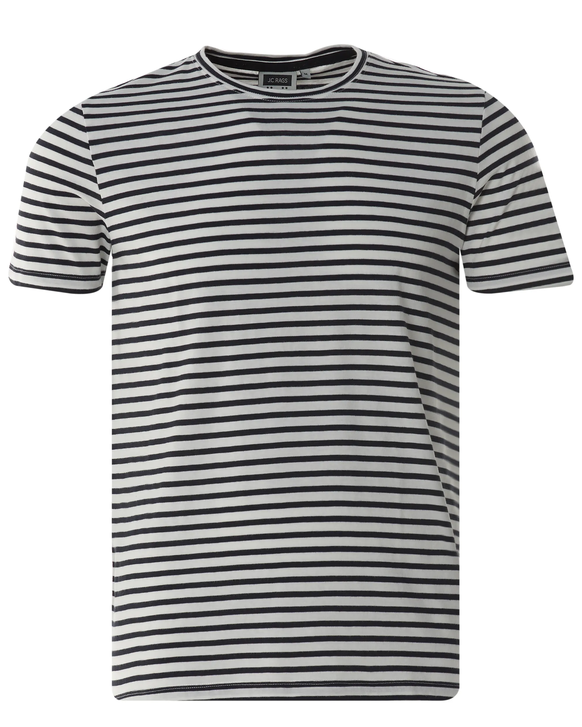 J.C. RAGS T-shirt Korte mouw Navy streep 073072-004-L