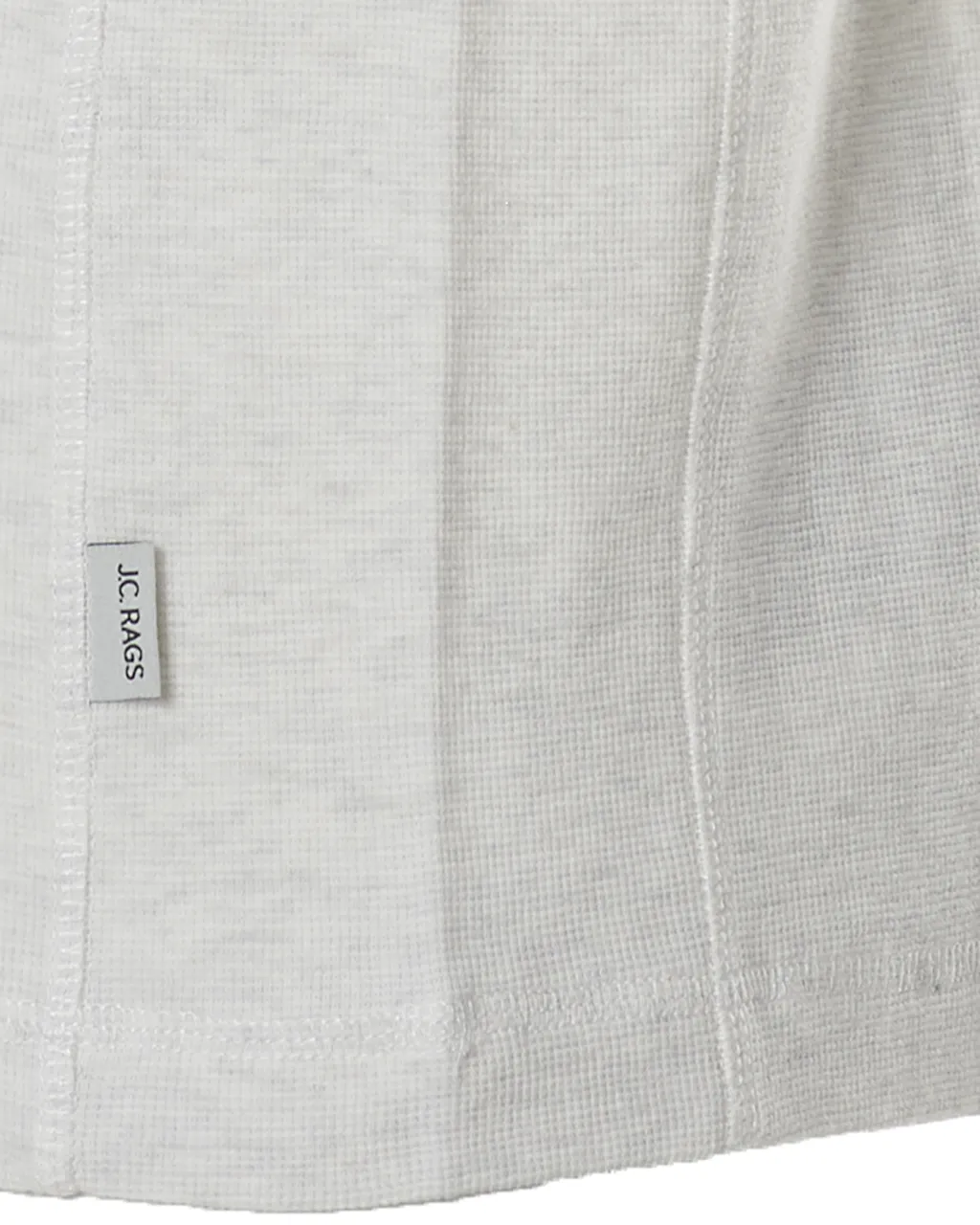 J.C. RAGS T-shirt LM Ecru uni 073073-003-S