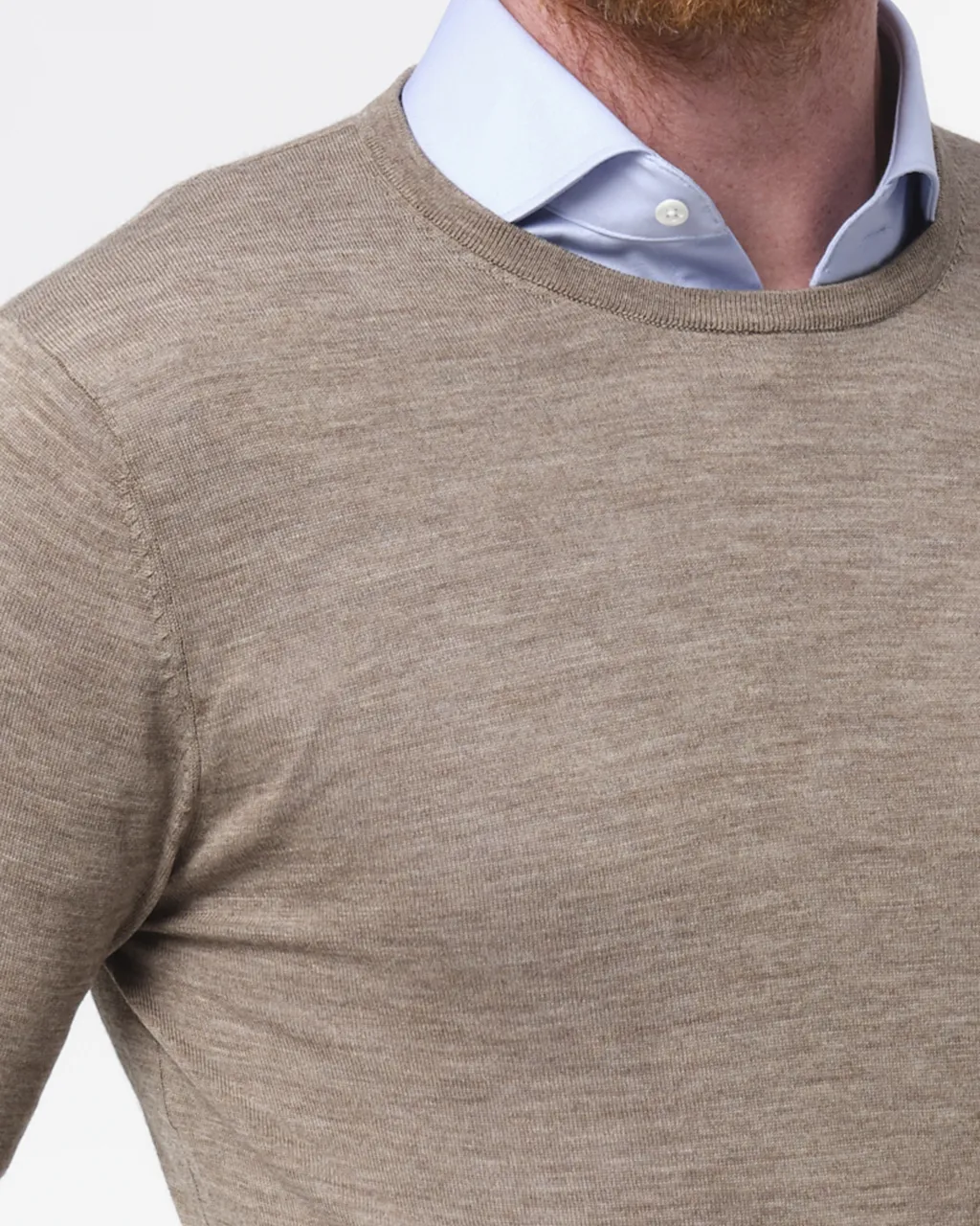 Dutch Dandies Trui O-hals Beige uni 073075-002-XXL