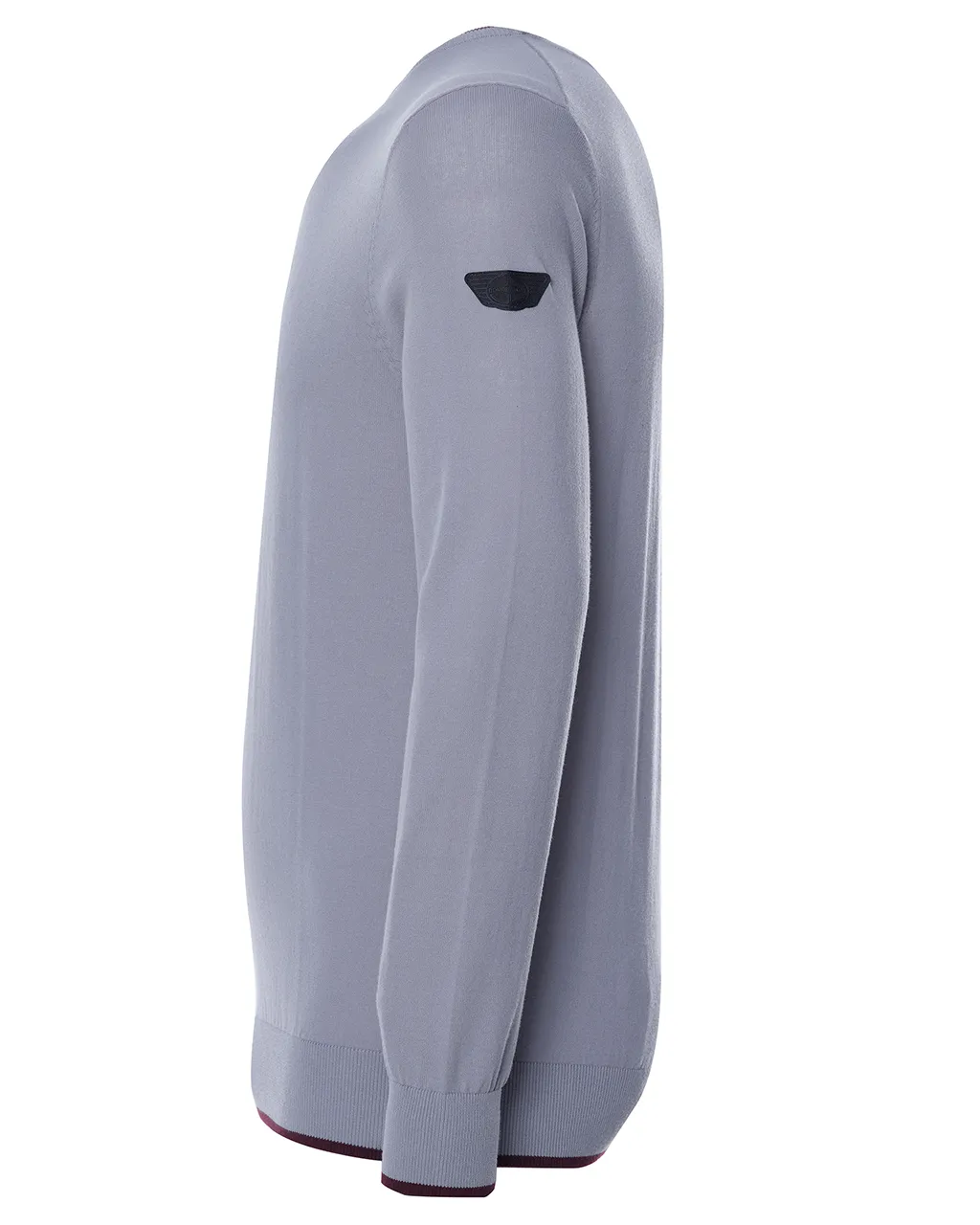 Donkervoort Trui O-hals Midden grijs uni 073175-003-S