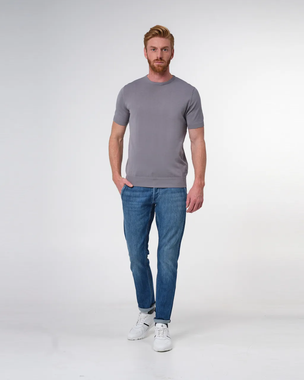 Dutch Dandies T-shirt Korte mouw Mint uni 073176-001-L