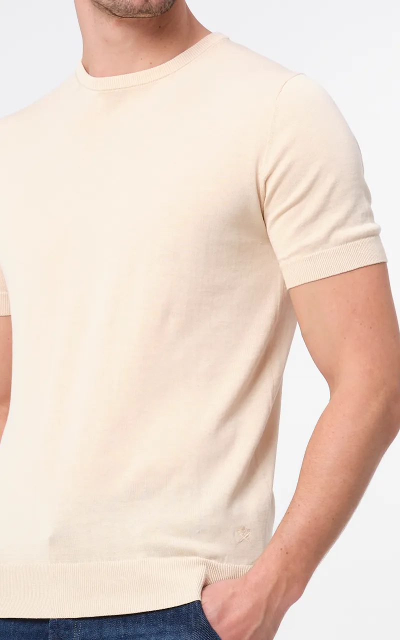 Dutch Dandies T-shirt Korte mouw Lichtblauw uni 073176-002-L