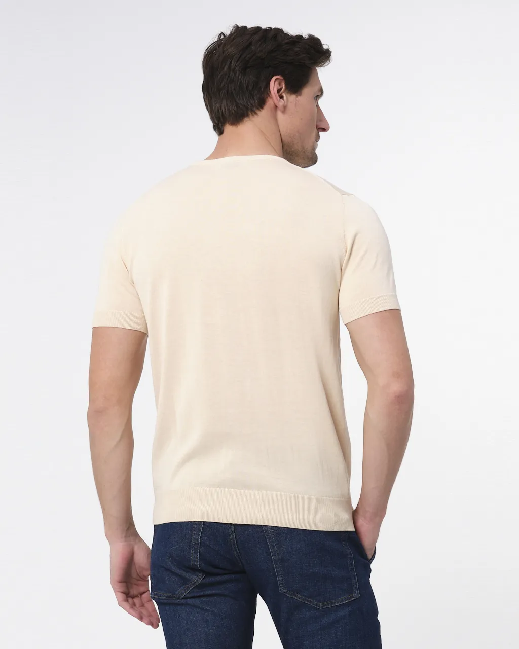 Dutch Dandies T-shirt Korte mouw Lichtblauw uni 073176-002-L