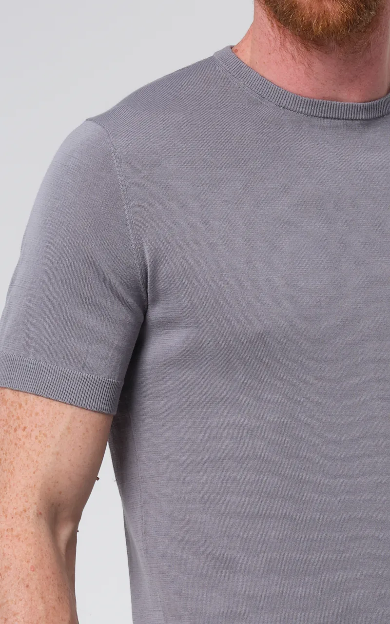 Dutch Dandies T-shirt Korte mouw Middengrijs uni 073176-004-L