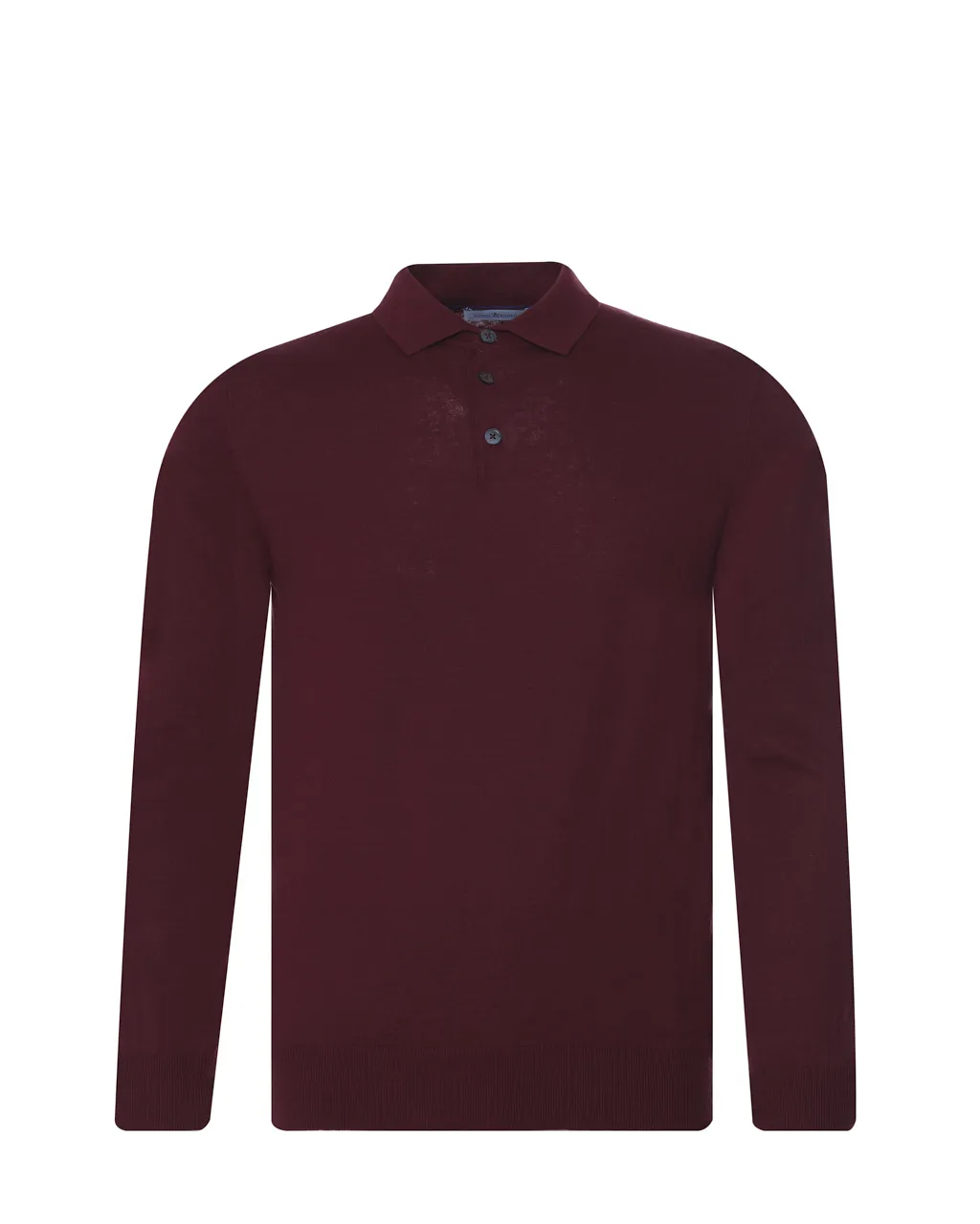 Dutch Dandies Polo Lange mouw Donkerrood uni 073177-004-S