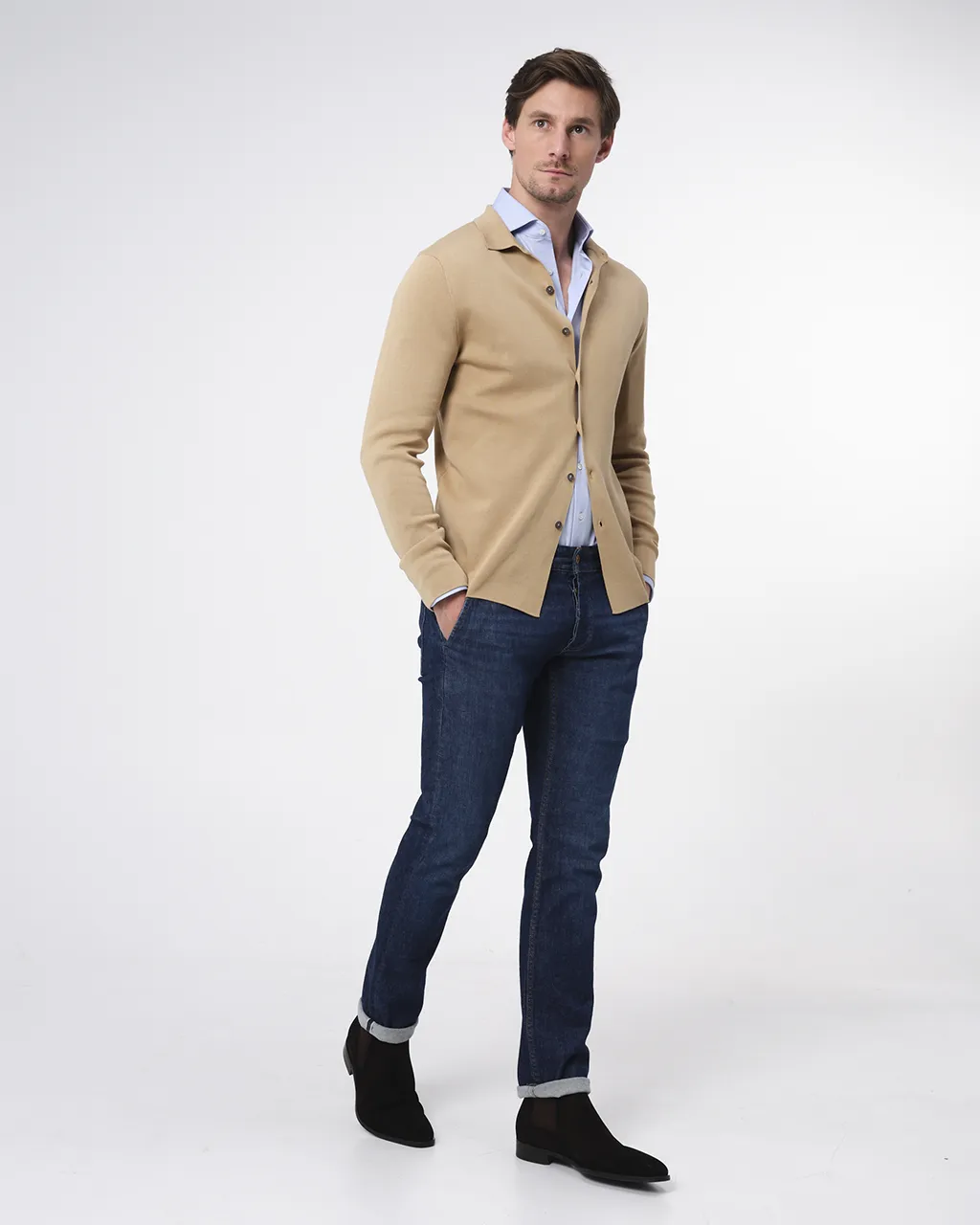 Dutch Dandies Vest Beige uni 073178-003-M