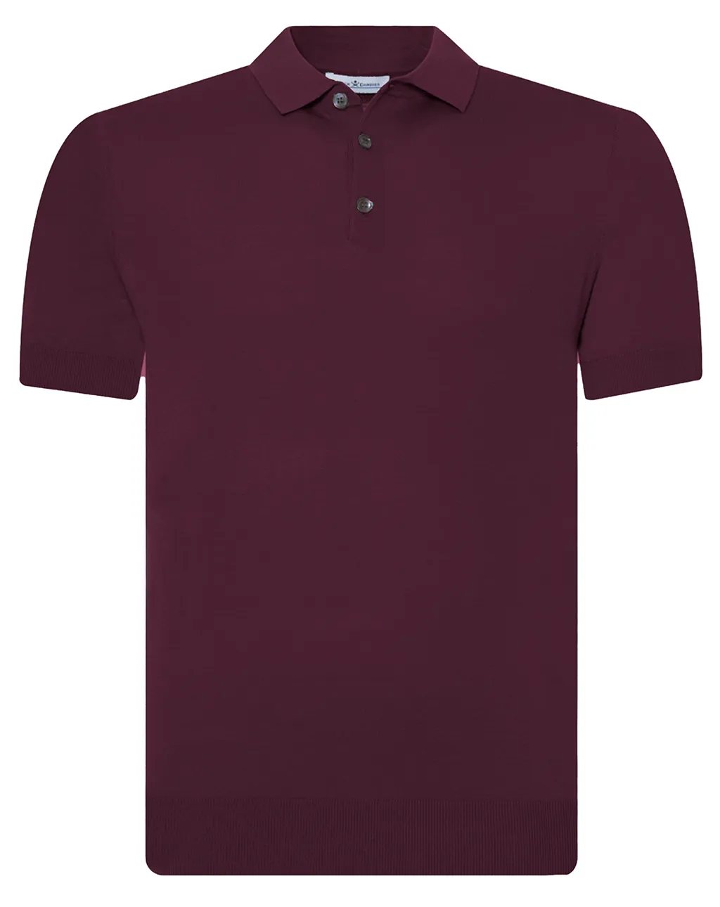 Dutch Dandies Polo Korte mouw Donkerrood uni 073180-007-S