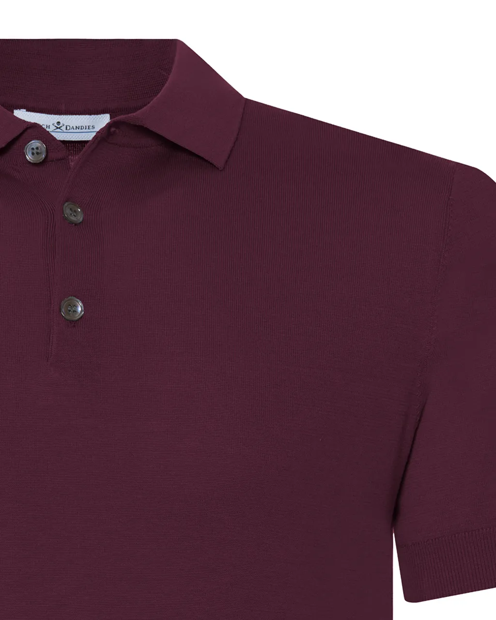 Dutch Dandies Polo Korte mouw Donkerrood uni 073180-007-S