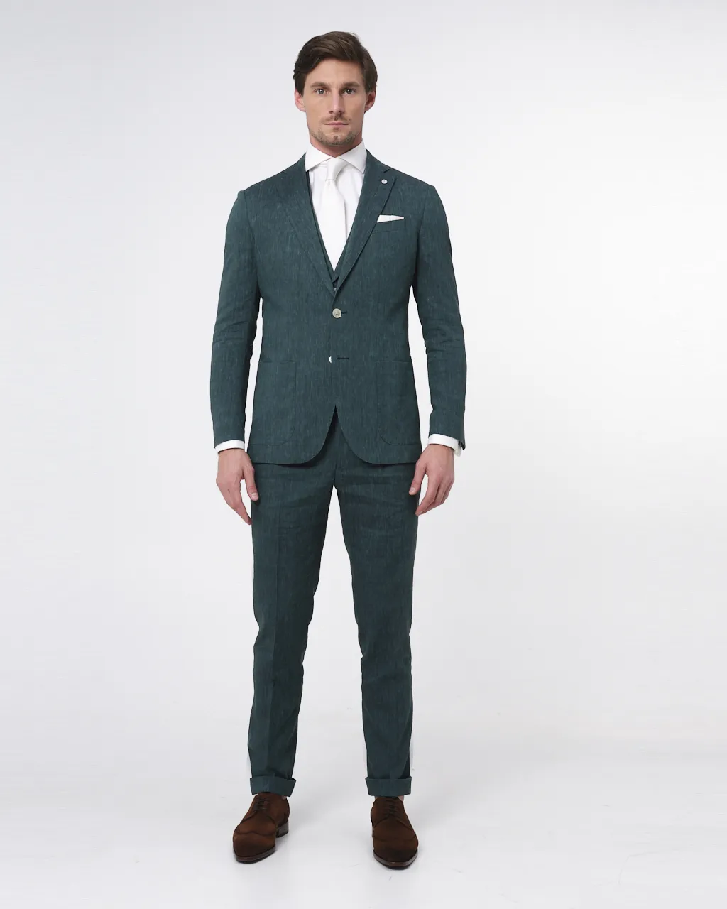 Dutch Dandies Trouwpak Donkergroen uni 073184-001-46