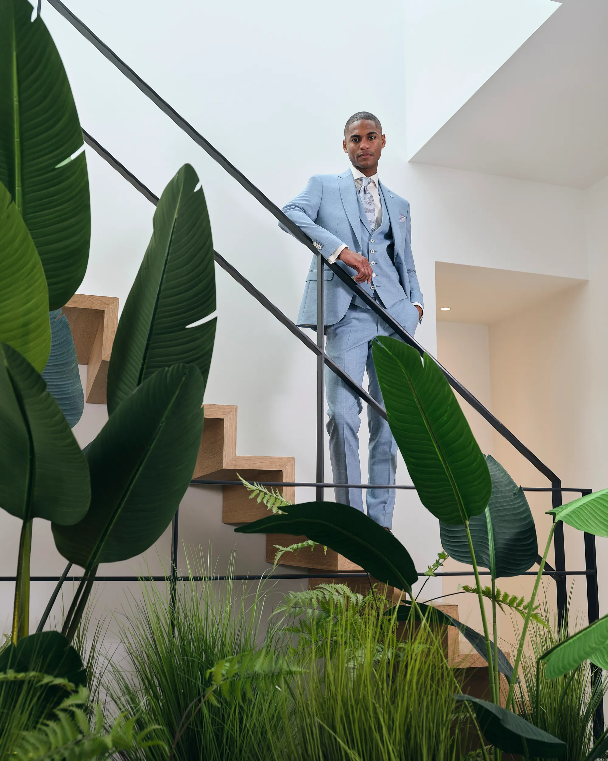 Dutch Dandies Trouwpak Lichtblauw uni 073186-001-48