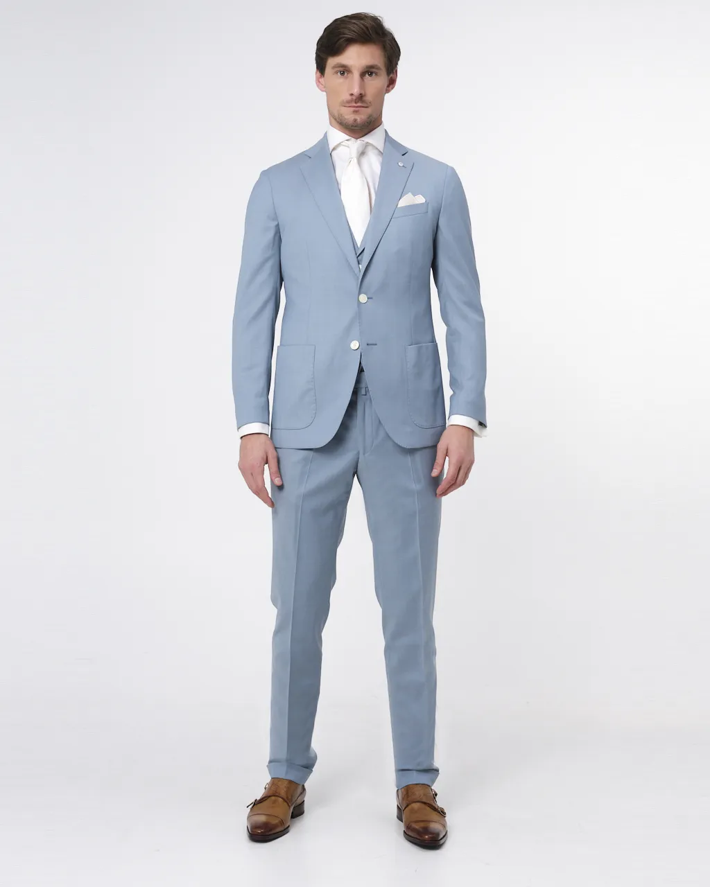 Dutch Dandies Trouwpak Lichtblauw uni 073187-001-46