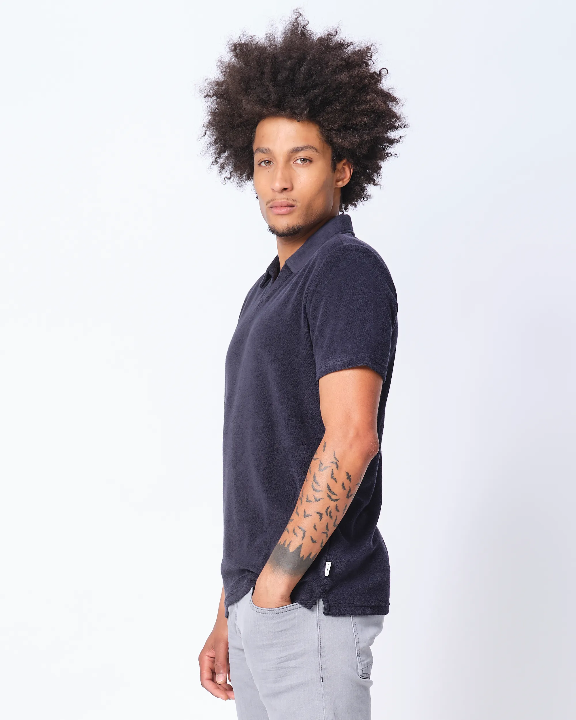 J.C. RAGS Polo Korte mouw Navy uni 073956-002-S