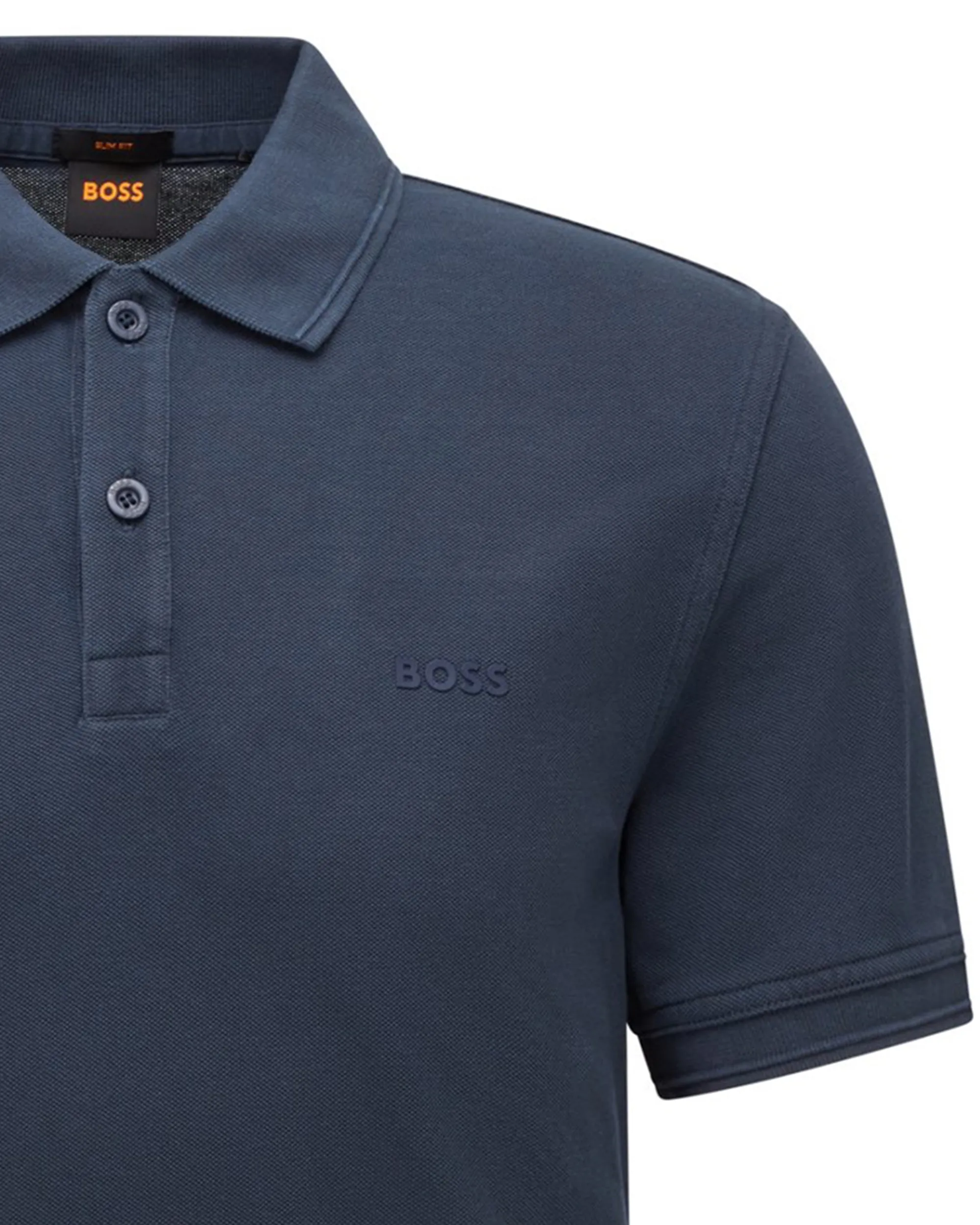 Boss Casual Polo Korte mouw Donker blauw 074014-001-L