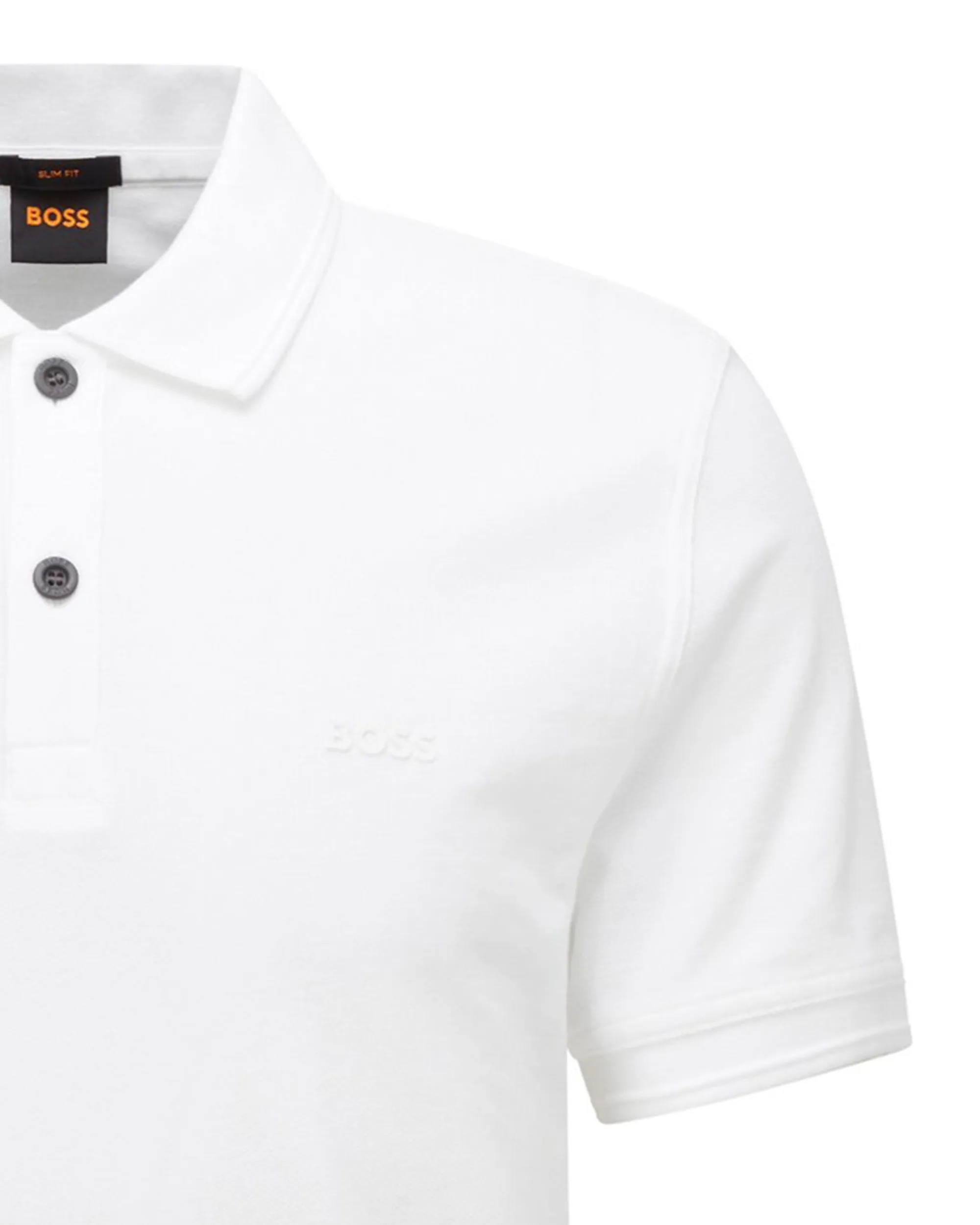 Boss Casual Polo Korte mouw Wit 074020-001-L