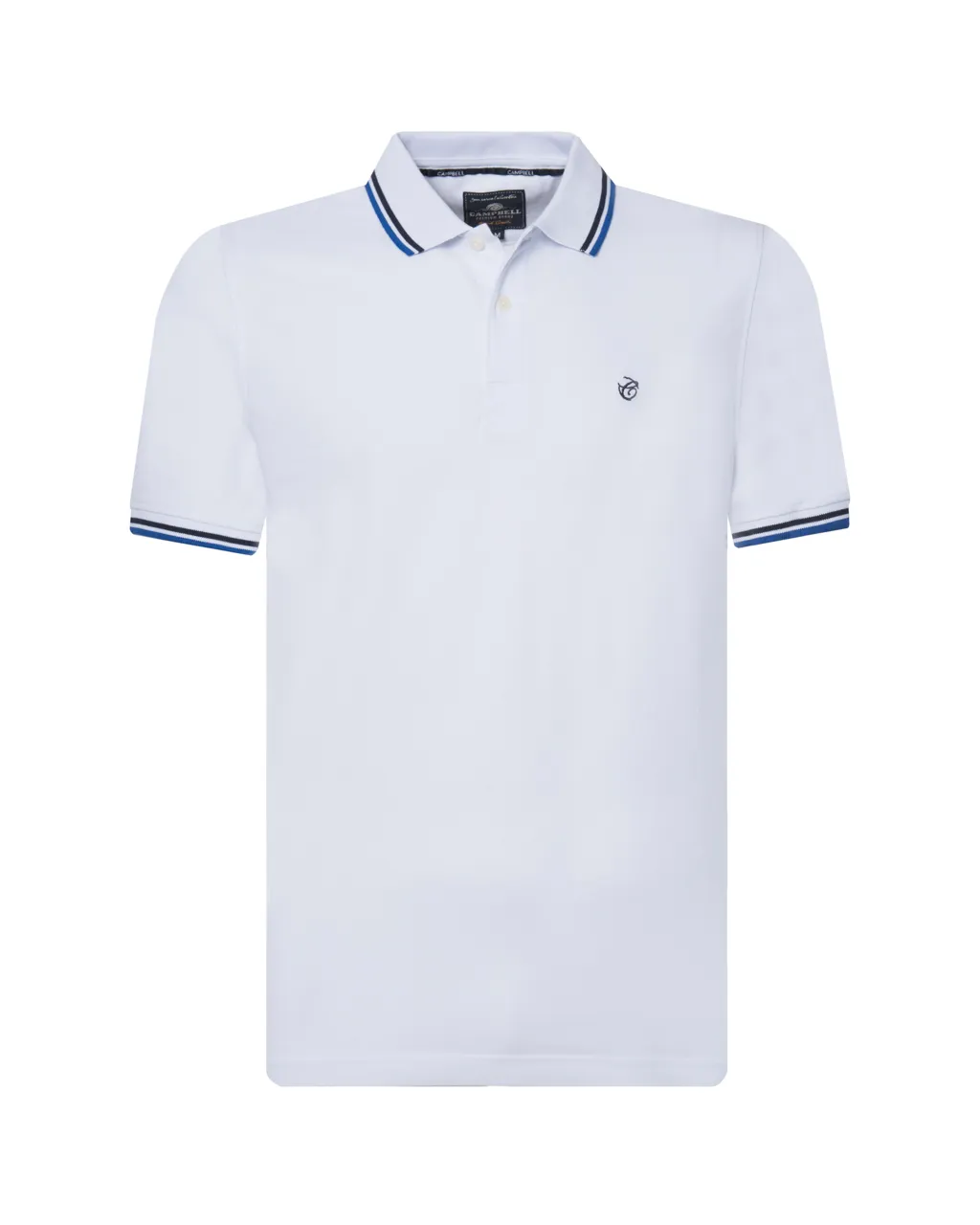 Campbell Classic Polo Korte mouw Briljant White 074096-004-XXXL