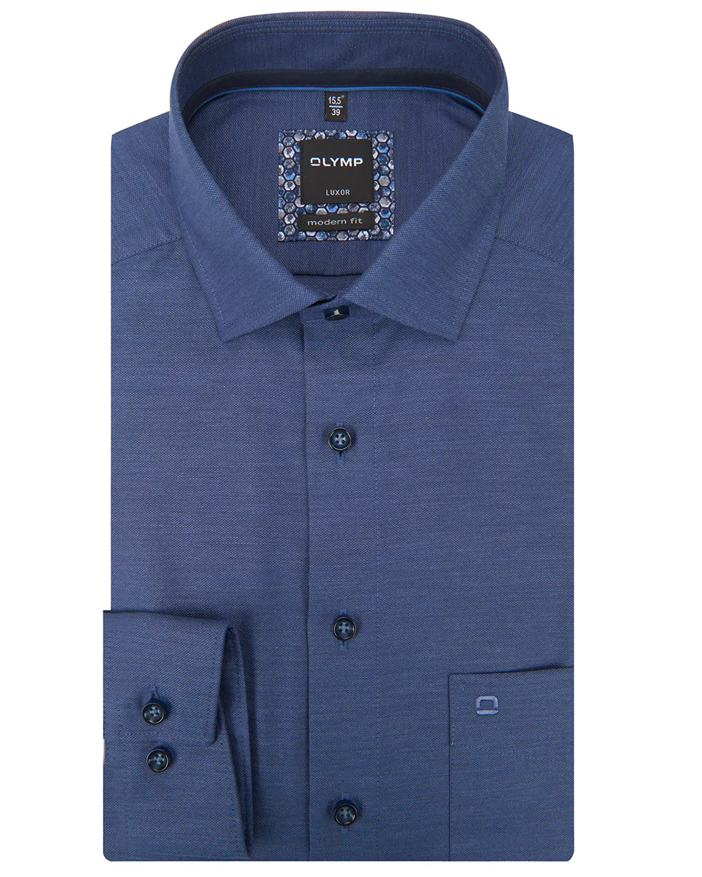 OLYMP Overhemd LM Donker blauw 074119-001-39