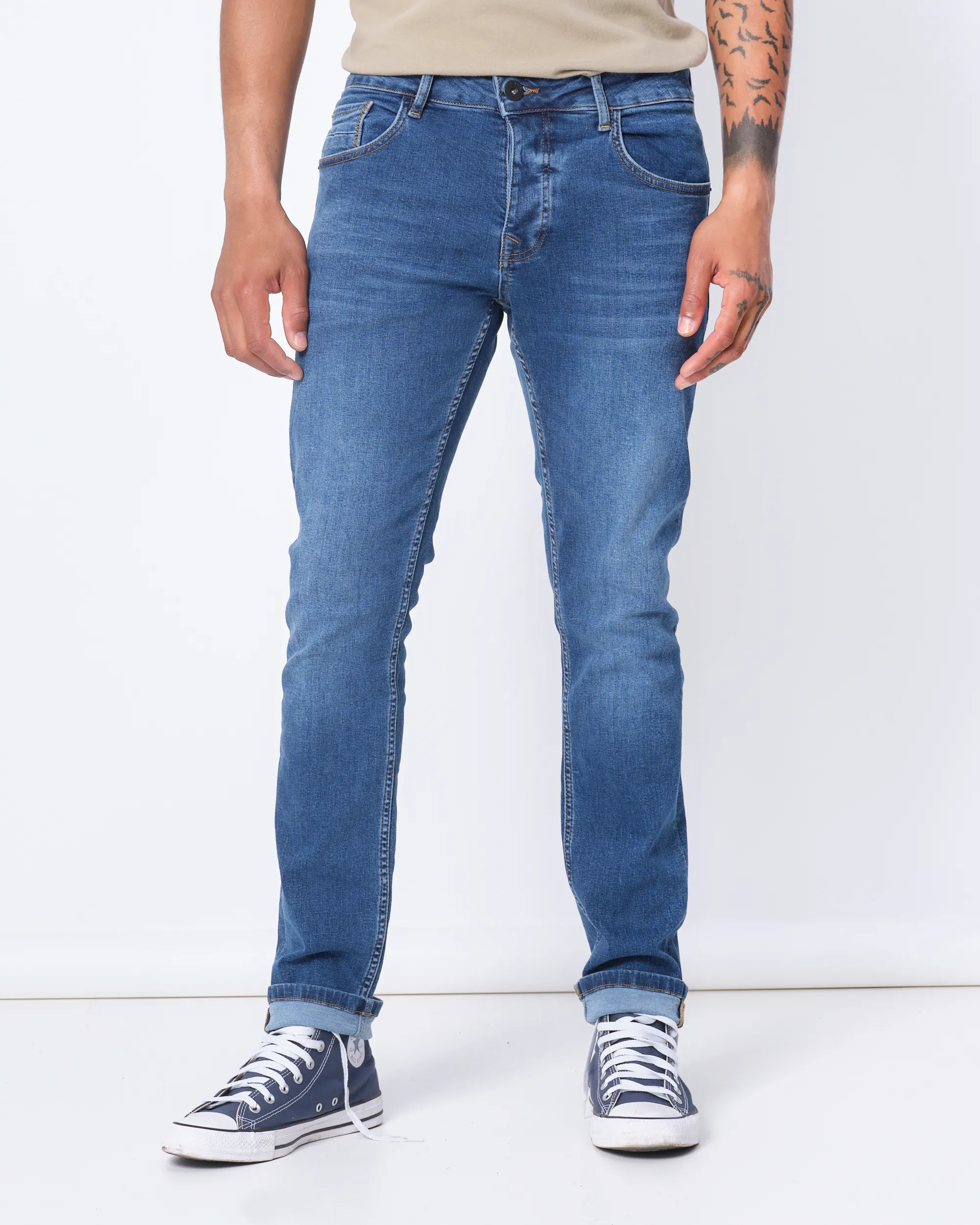 J.C. RAGS Jeans Donkerblauw uni 075274-001-29/32
