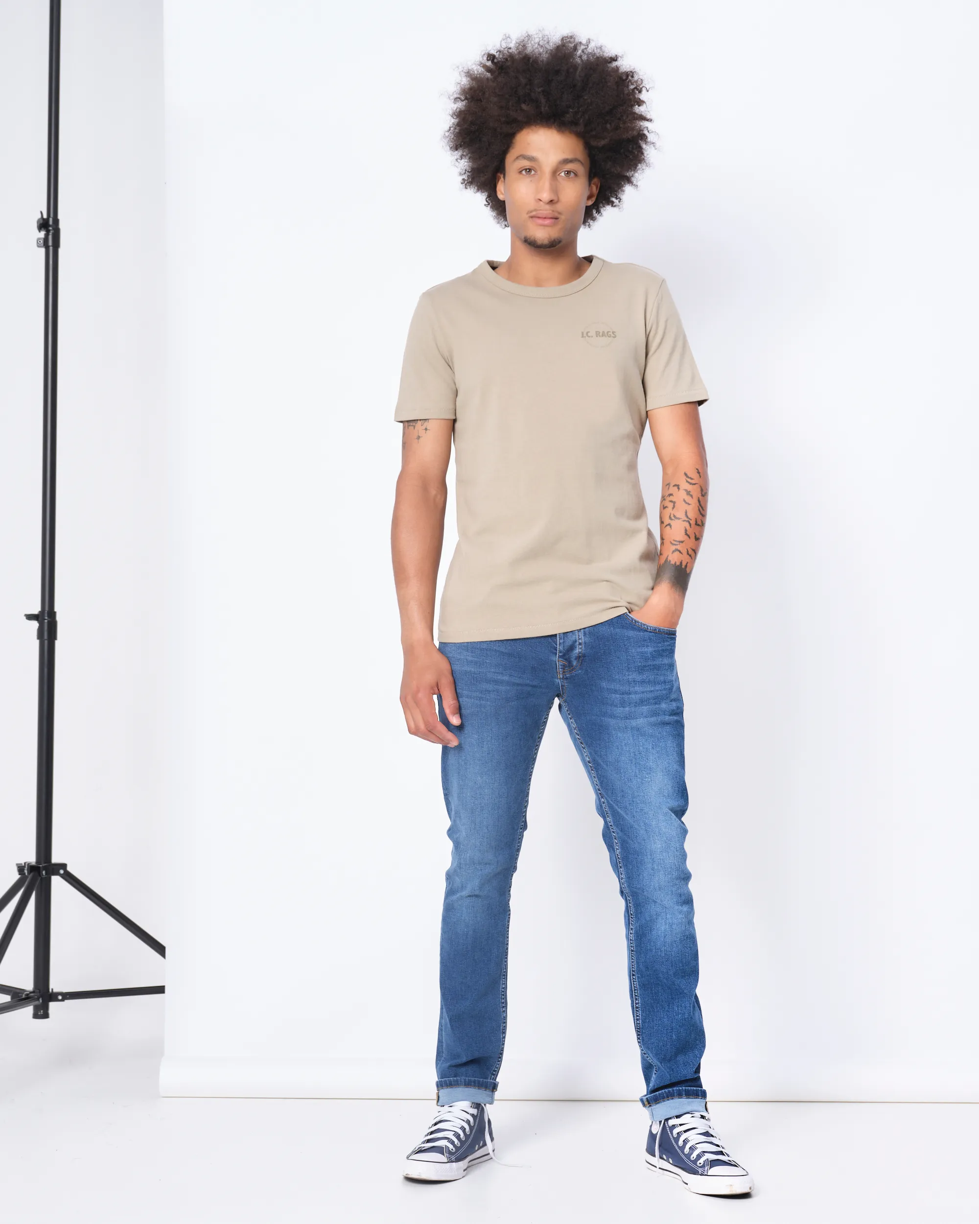 J.C. RAGS Jeans Donkerblauw uni 075274-001-29/32