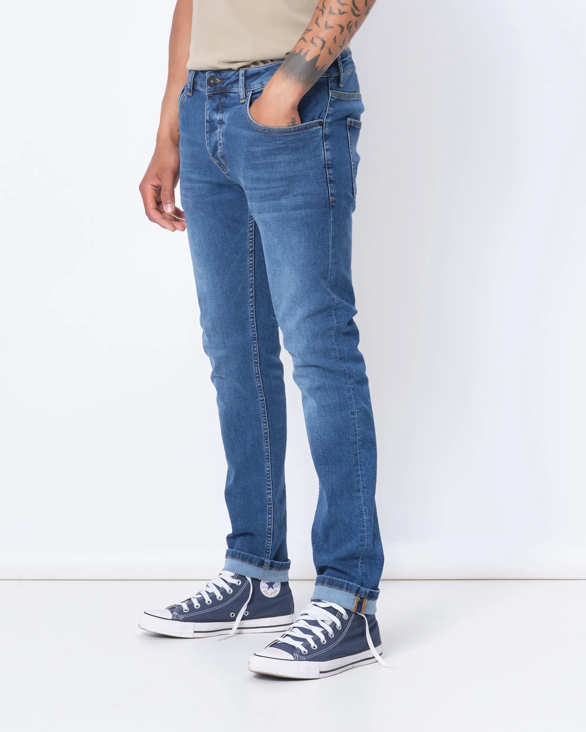 J.C. RAGS Jeans Donkerblauw uni 075274-001-29/32