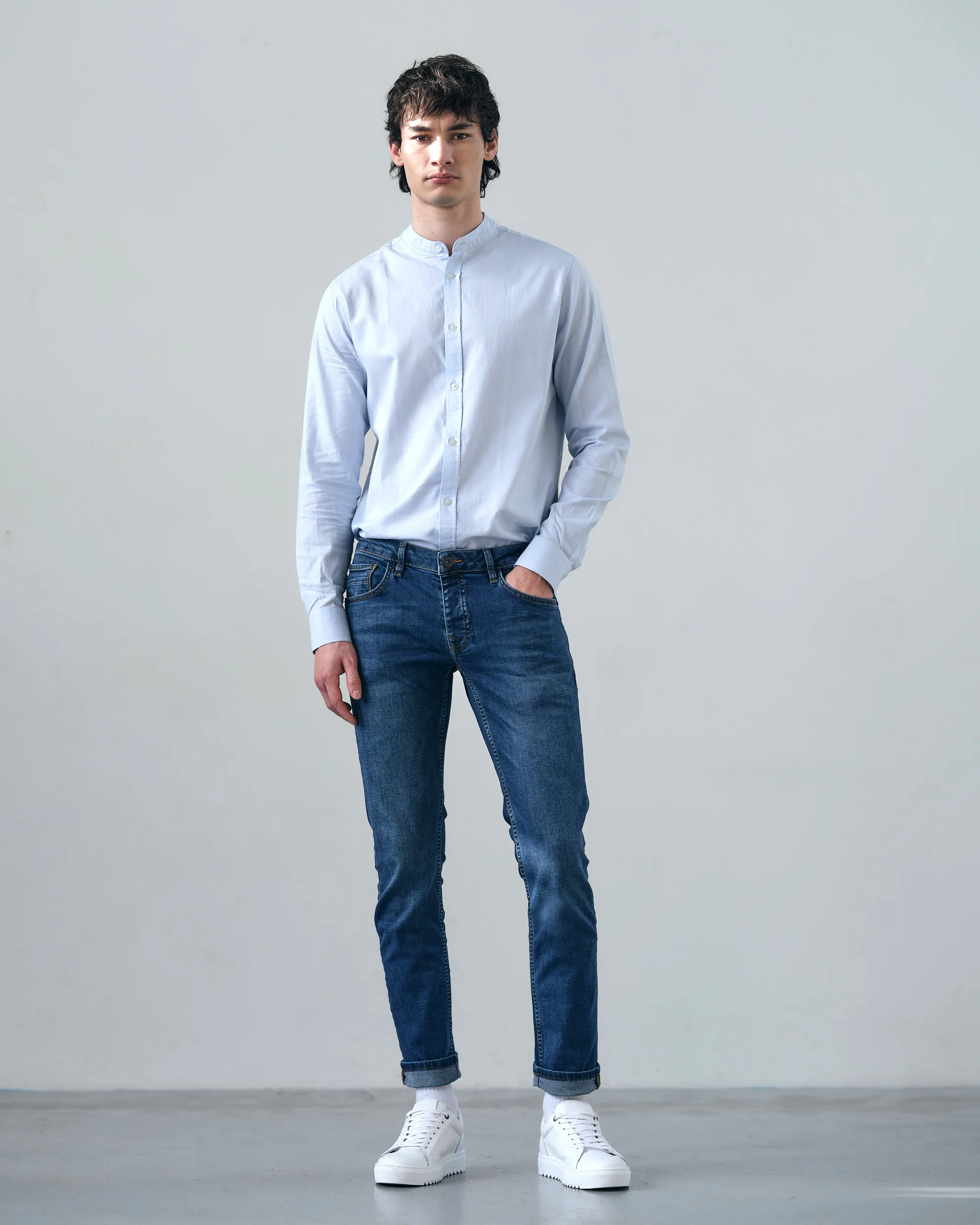 J.C. RAGS Jeans Middenblauw uni 075275-001-29/32