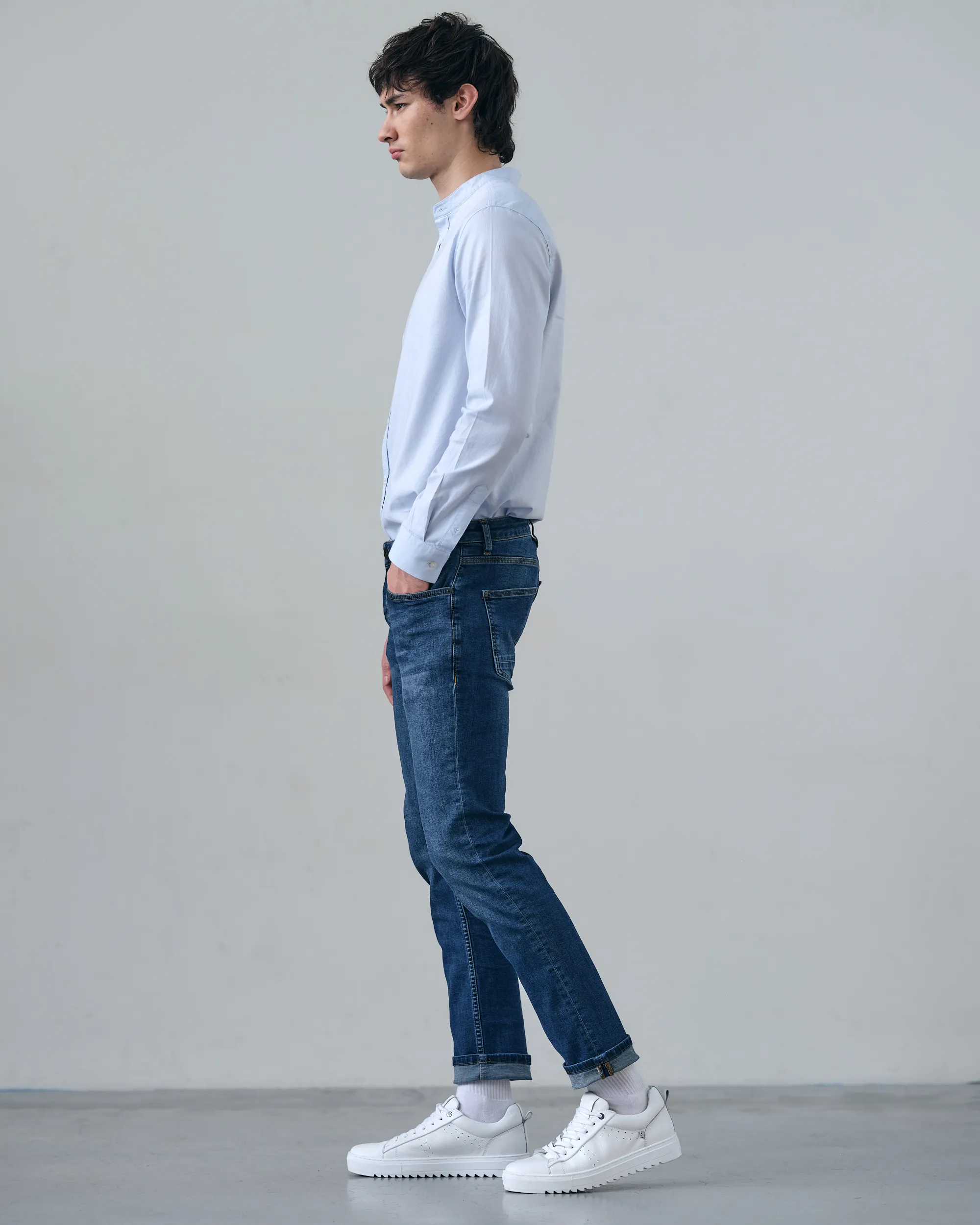 J.C. RAGS Jeans Middenblauw uni 075275-001-29/32