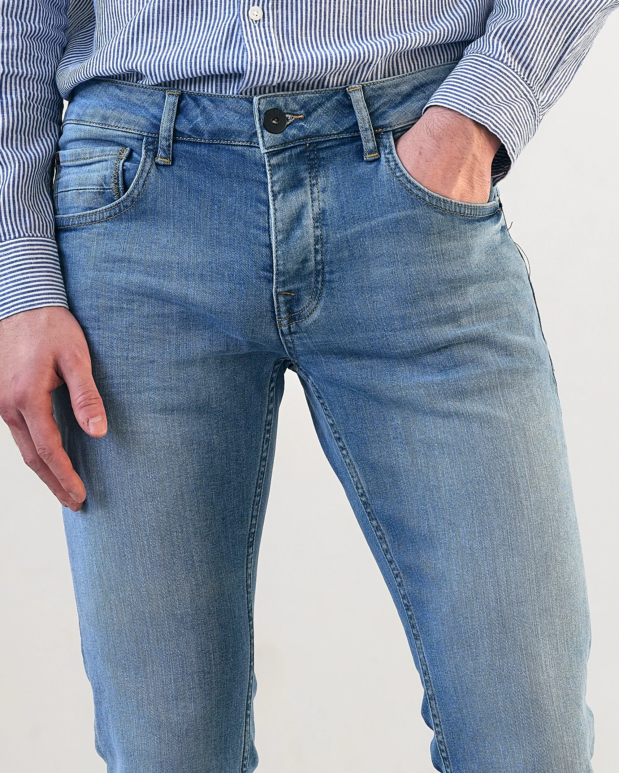 J.C. RAGS Jeans Lichtblauw uni 075276-001-29/32