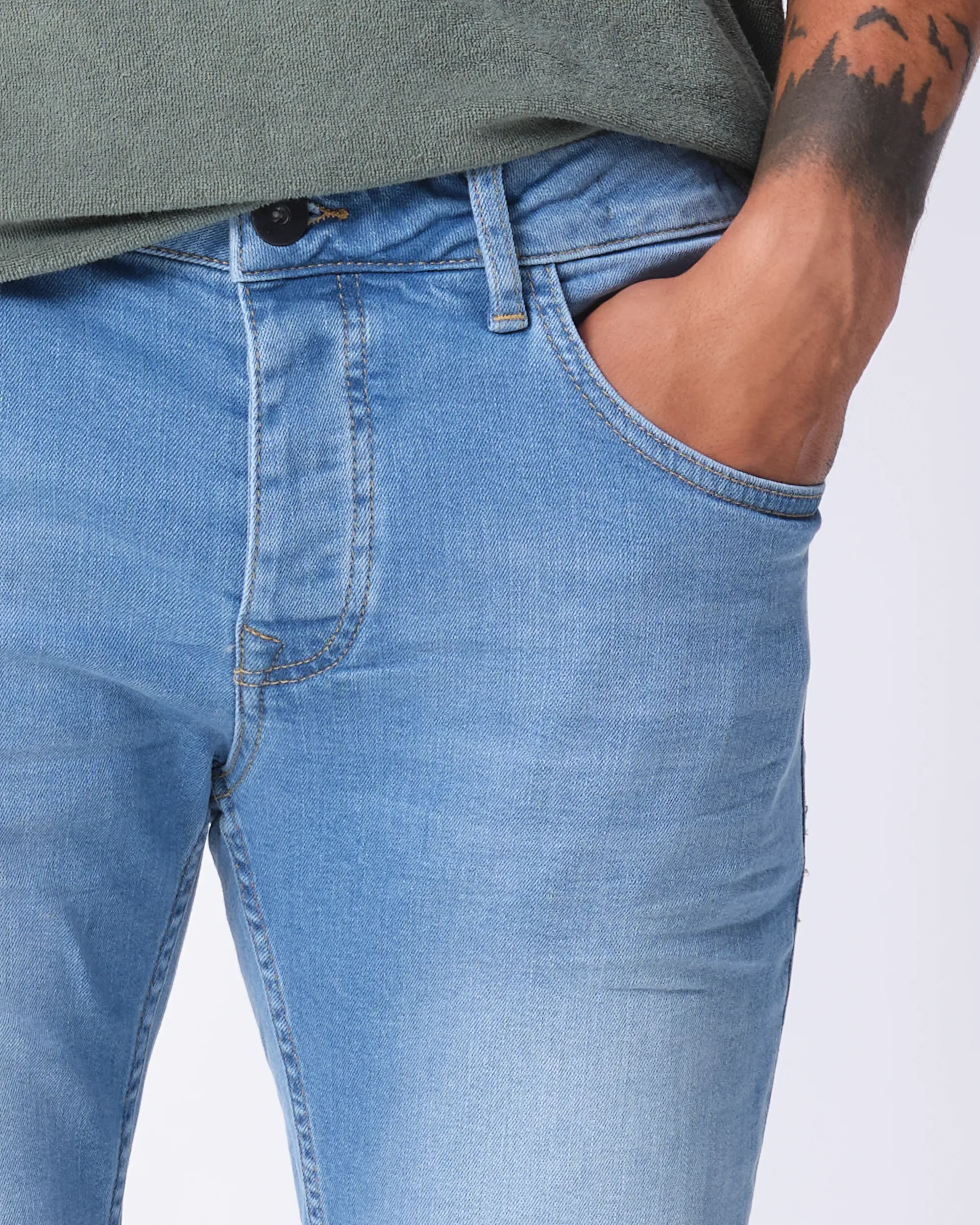 J.C. RAGS Short Lichtblauw uni 075282-001-36