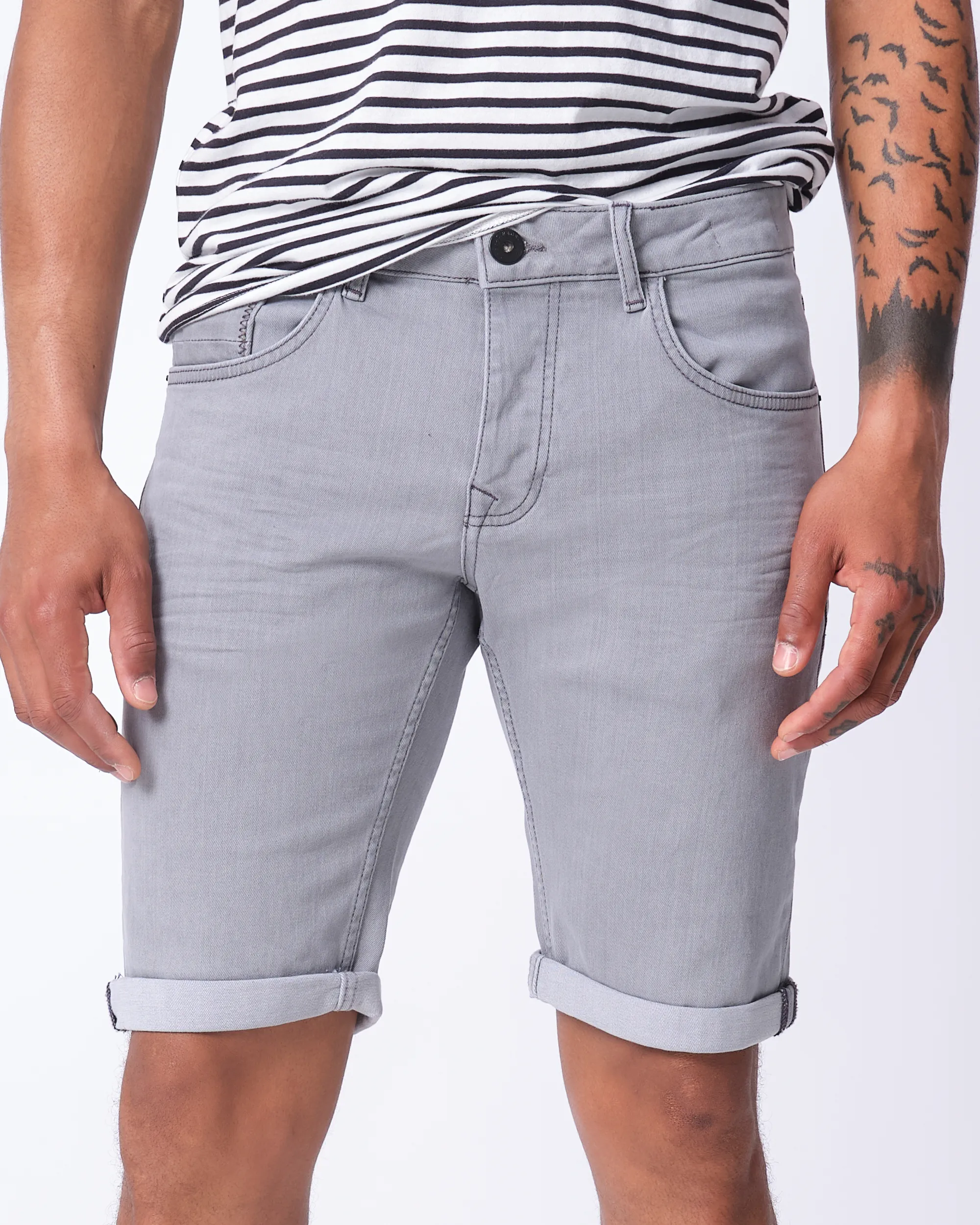 J.C. RAGS Short Middengrijs uni 075283-001-30