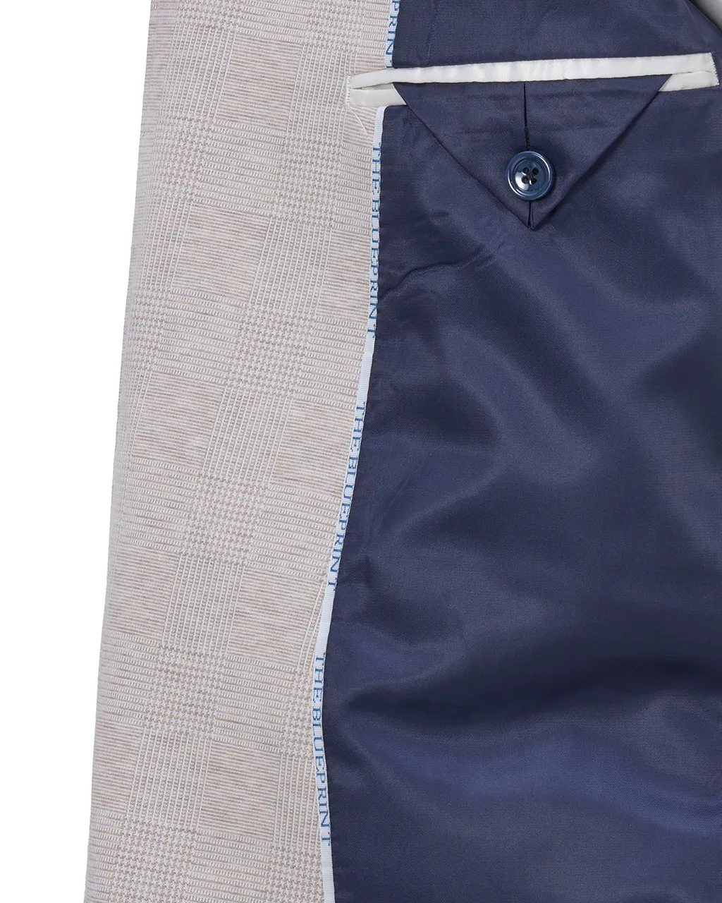 The BLUEPRINT Premium Colbert Beige grote ruit 075331-001-54