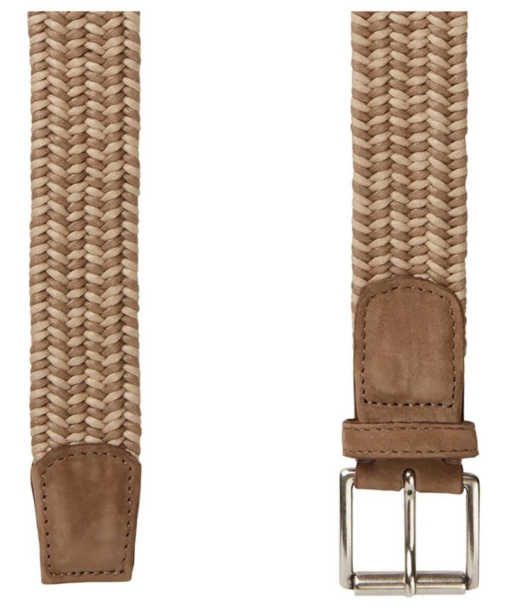 Profuomo Geklede riem Bruin 075461-001-115