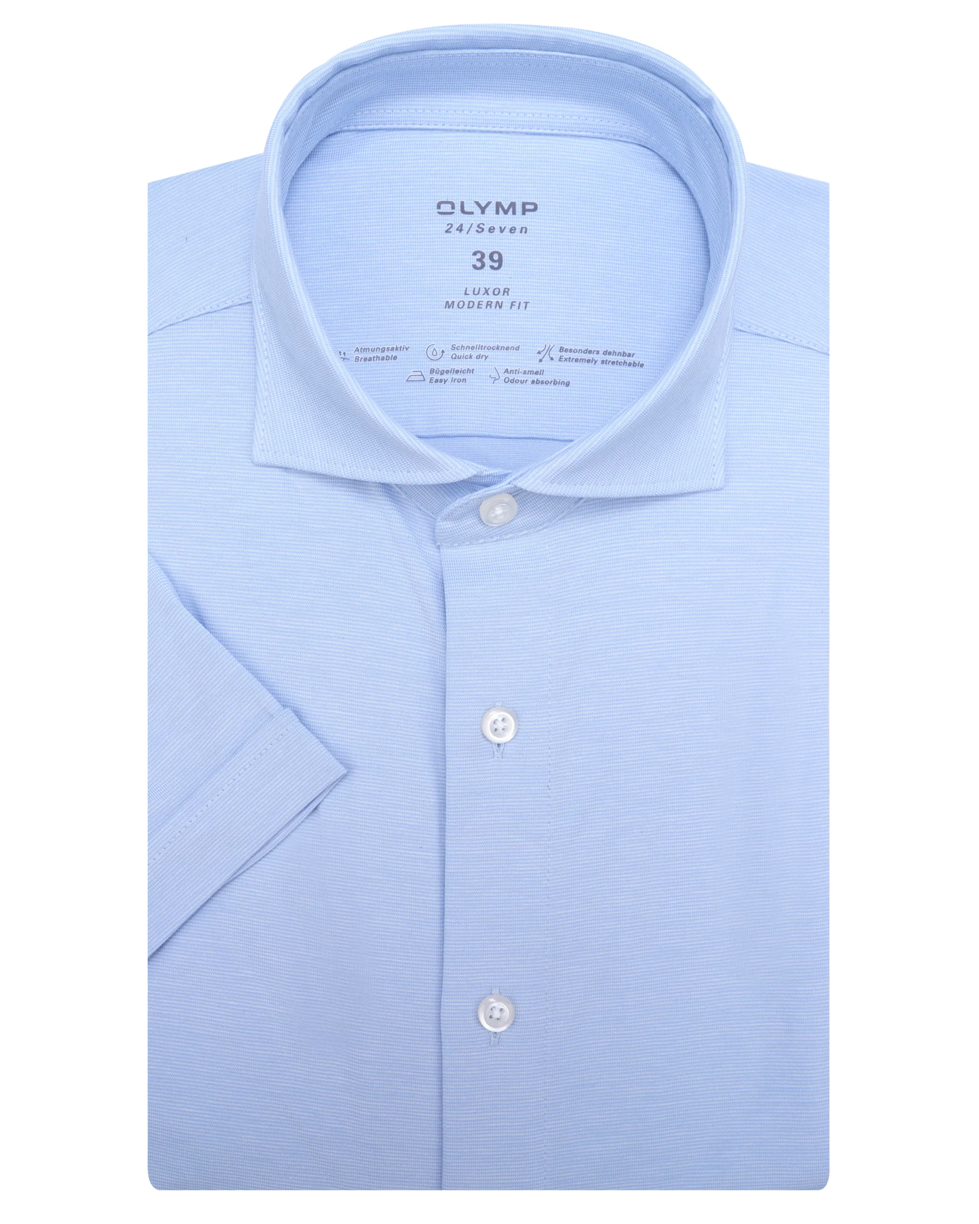 OLYMP Overhemd shirt KM Blauw 075691-001-39