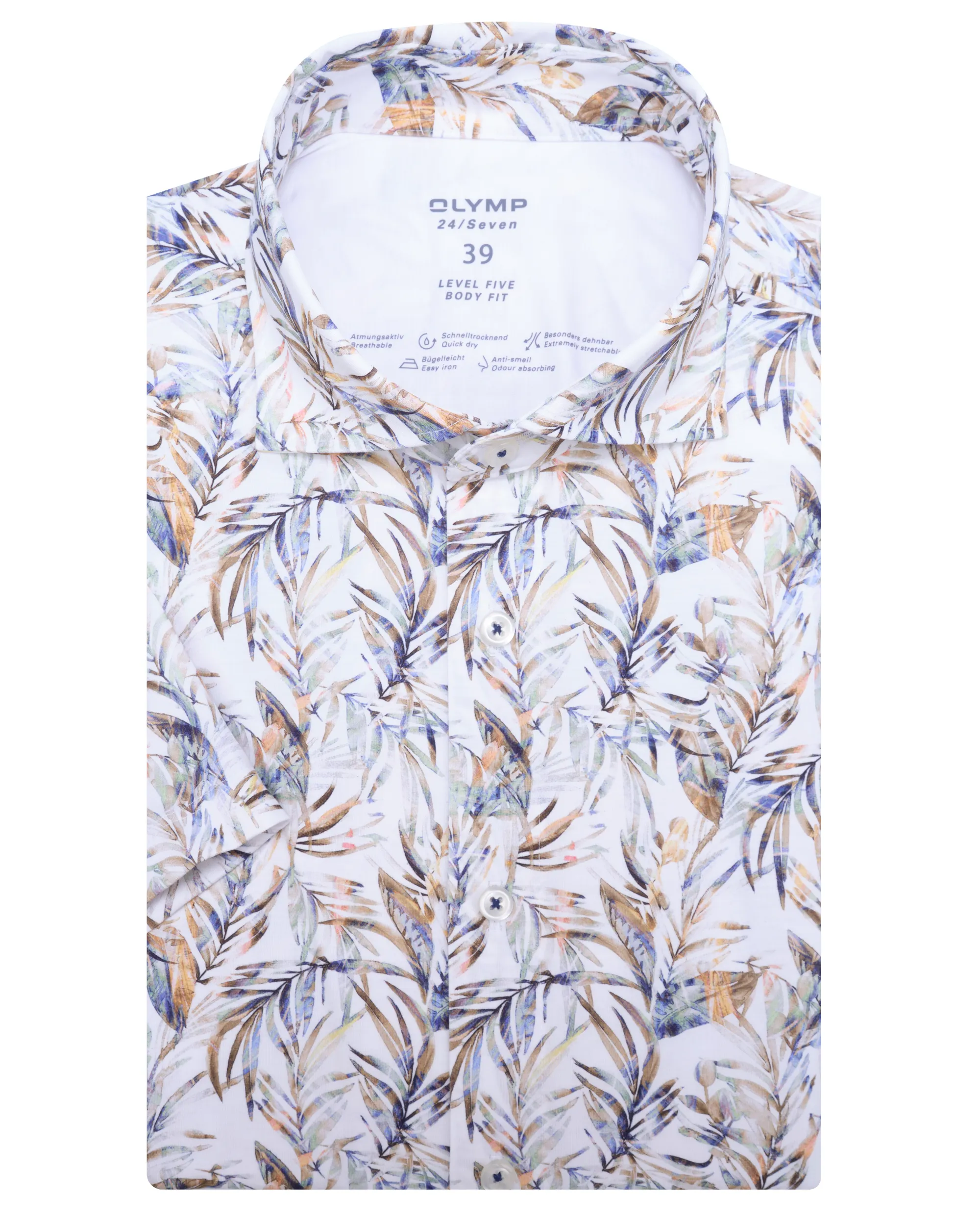 OLYMP Overhemd shirt KM Beige 075694-001-40