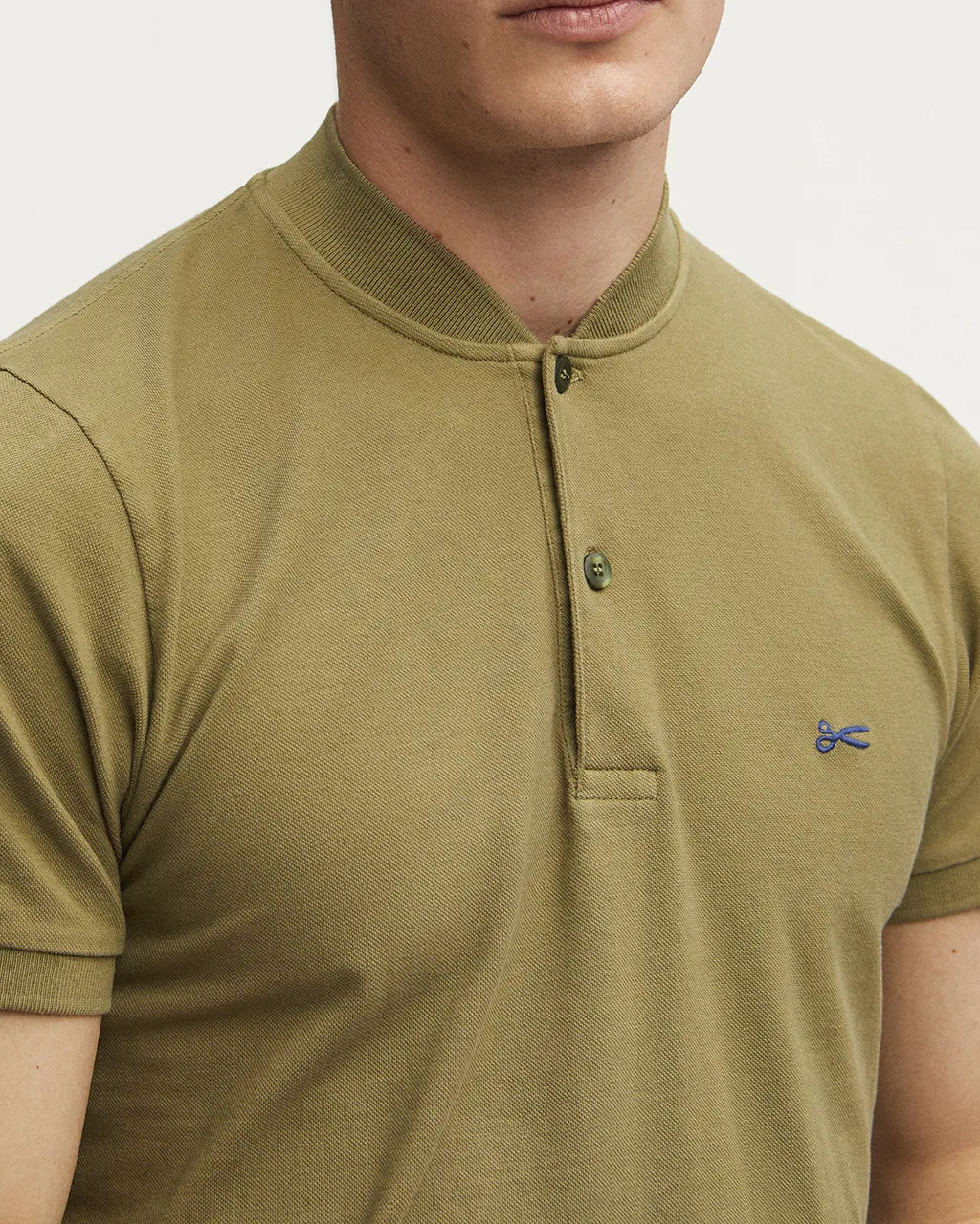 DENHAM Polo Korte mouw Groen 075846-001-S