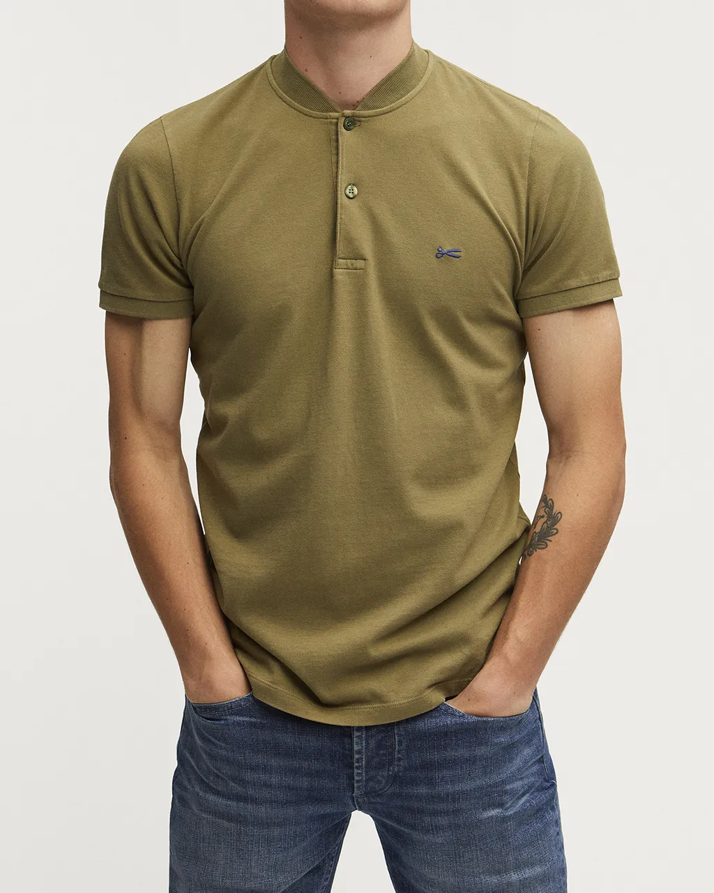 DENHAM Polo Korte mouw Groen 075846-001-S