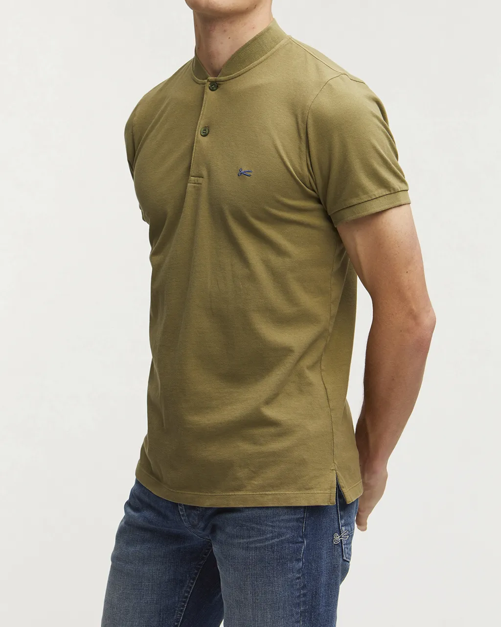 DENHAM Polo Korte mouw Groen 075846-001-S