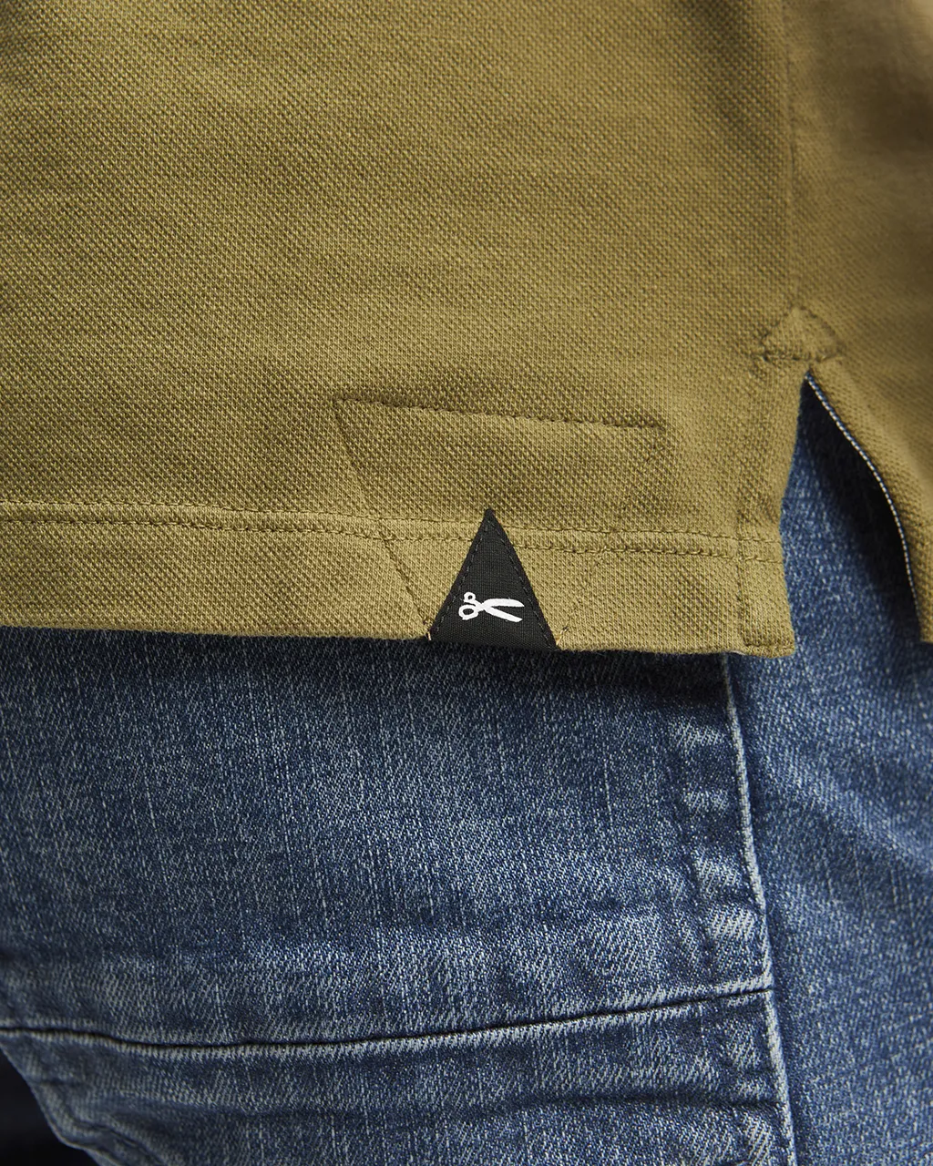 DENHAM Polo Korte mouw Groen 075846-001-S