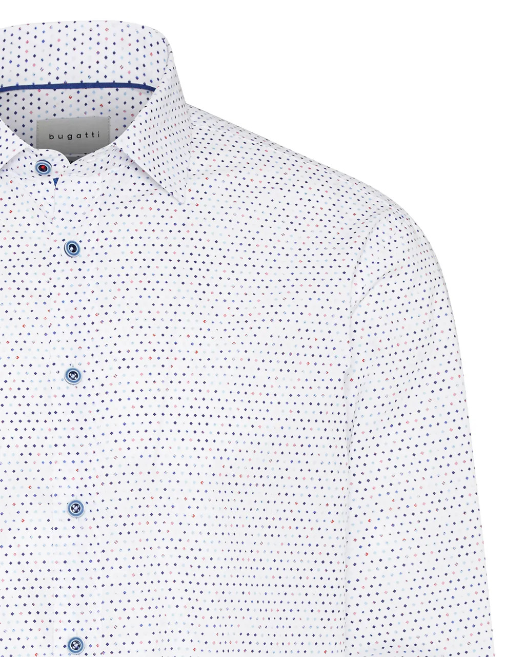 Bugatti clothing Casual overhemd LM Wit 076294-001-XXXL