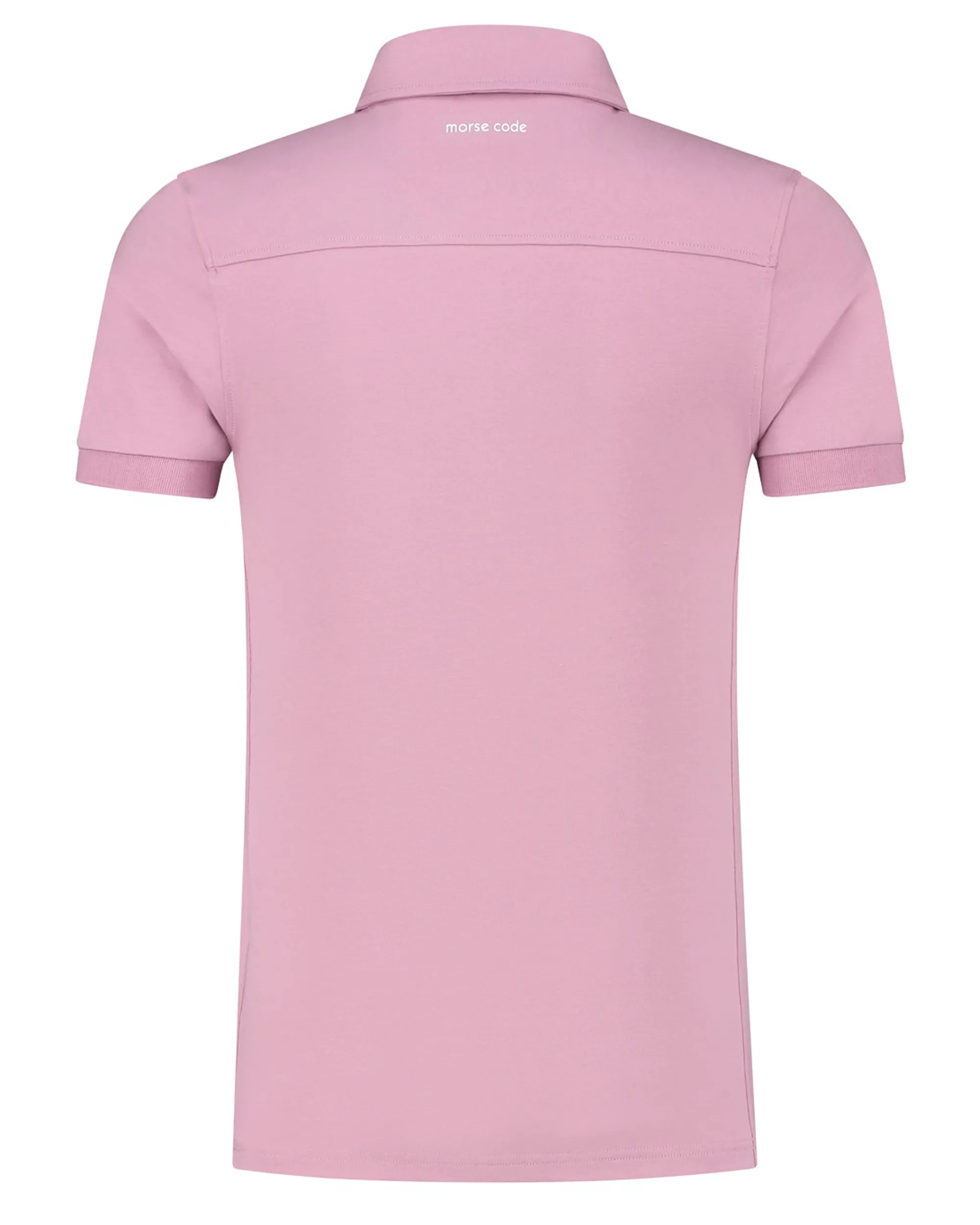 Morse Code Polo Korte mouw Roze 077511-001-L