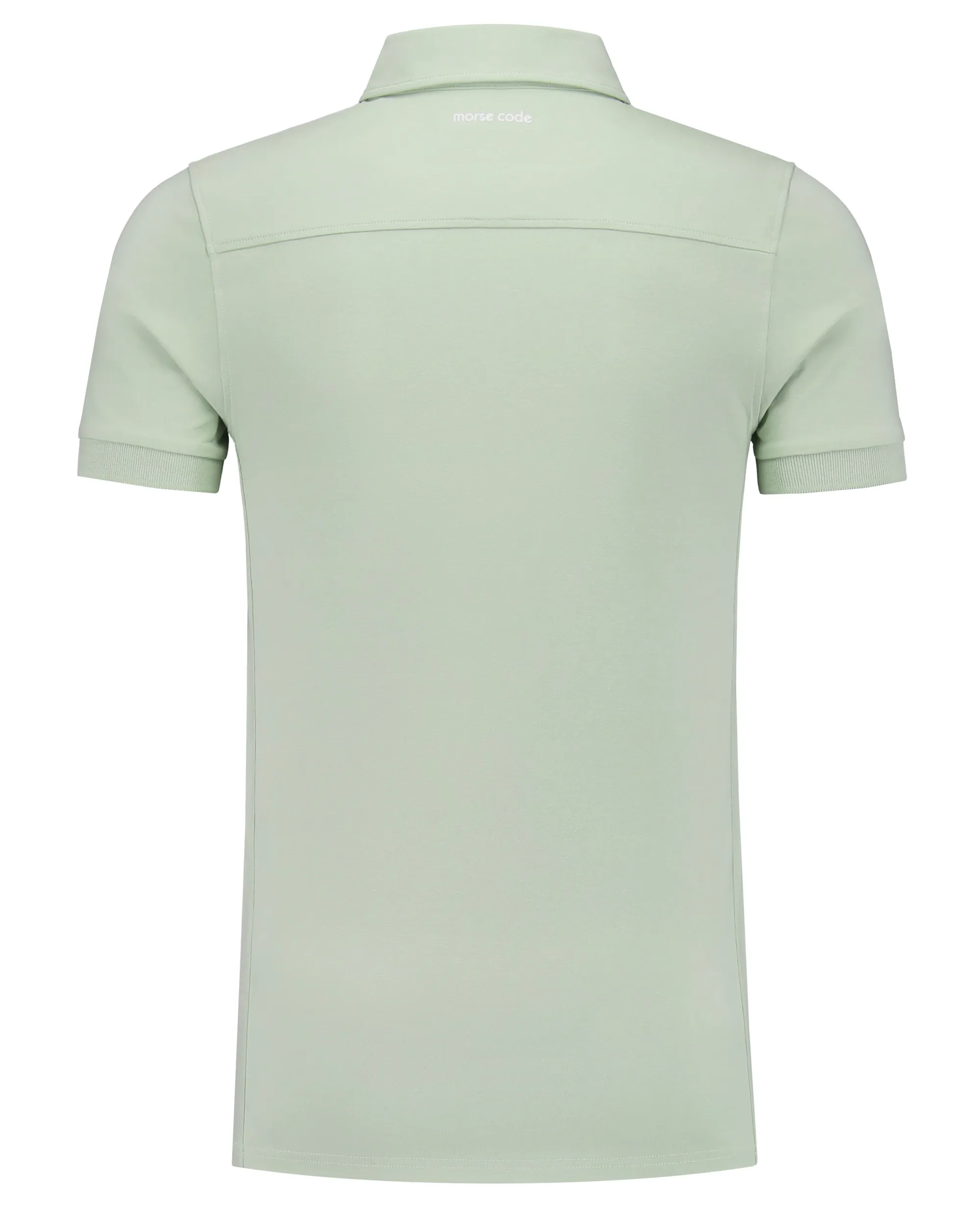 Morse Code Polo Korte mouw Licht groen 077517-001-M