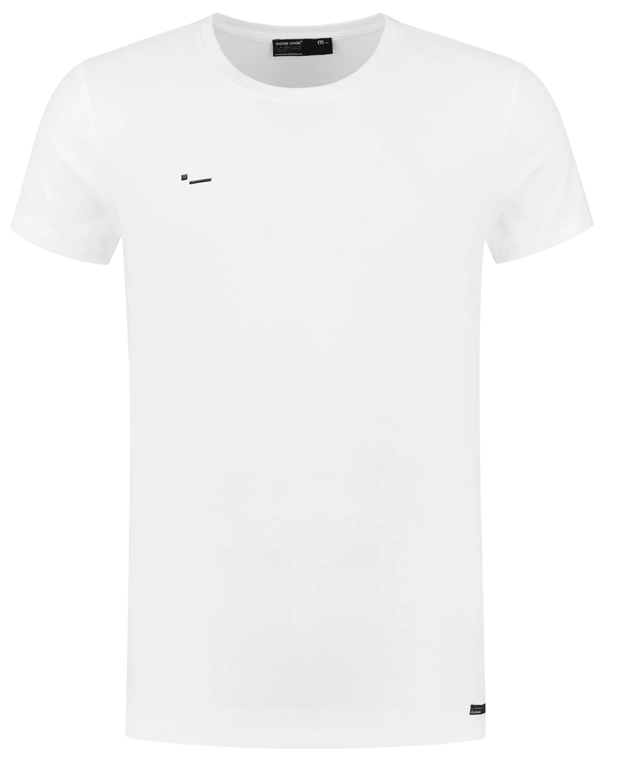Morse Code T-shirt Korte mouw Wit 077521-001-M