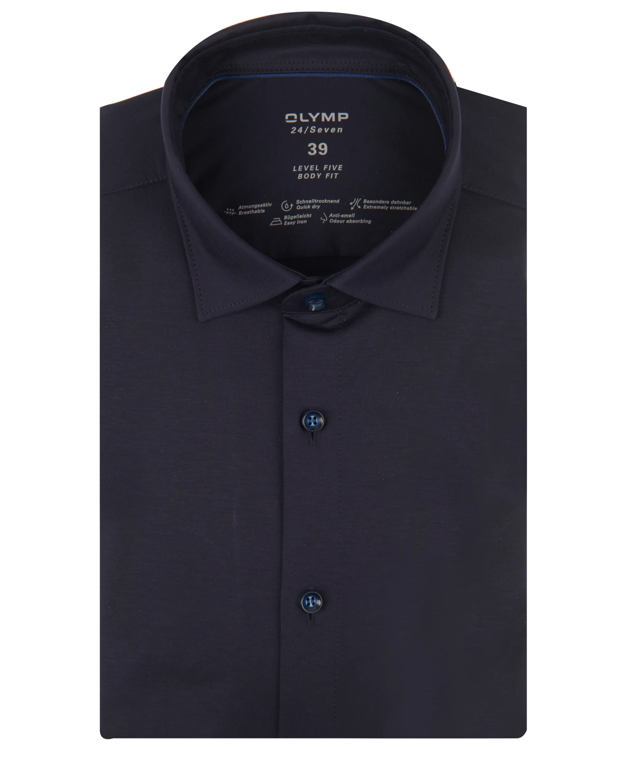 OLYMP Overhemd LM Donker blauw 077683-001-37