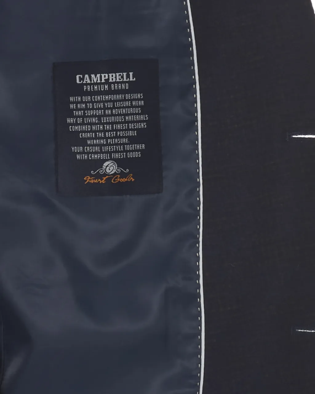 Campbell Classic Colbert Donkerblauw kleine ruit 077761-001-48