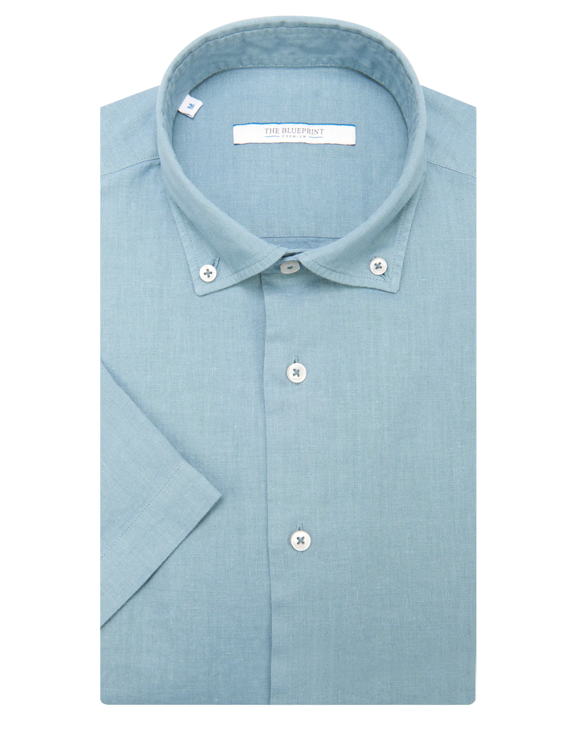 The BLUEPRINT Premium Casual overhemd KM Blue Marine 077930-003-M