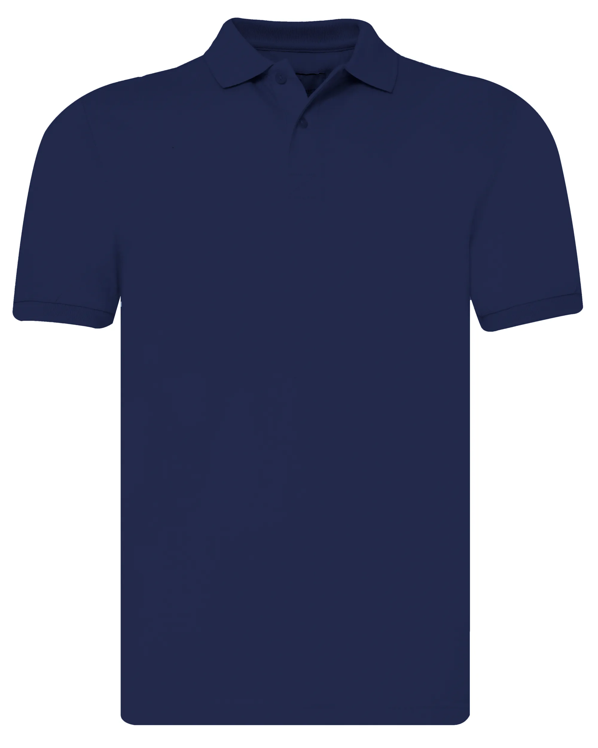 The BLUEPRINT Premium Polo Korte mouw Donkerblauw uni 078197-001-M
