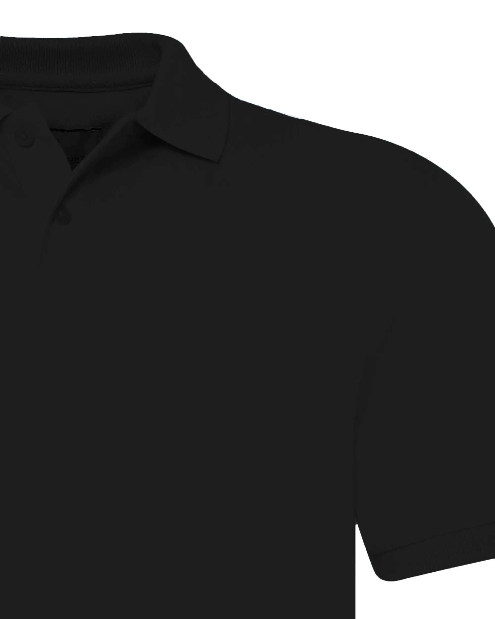 The BLUEPRINT Premium Polo Korte mouw Zwart uni 078197-007-L