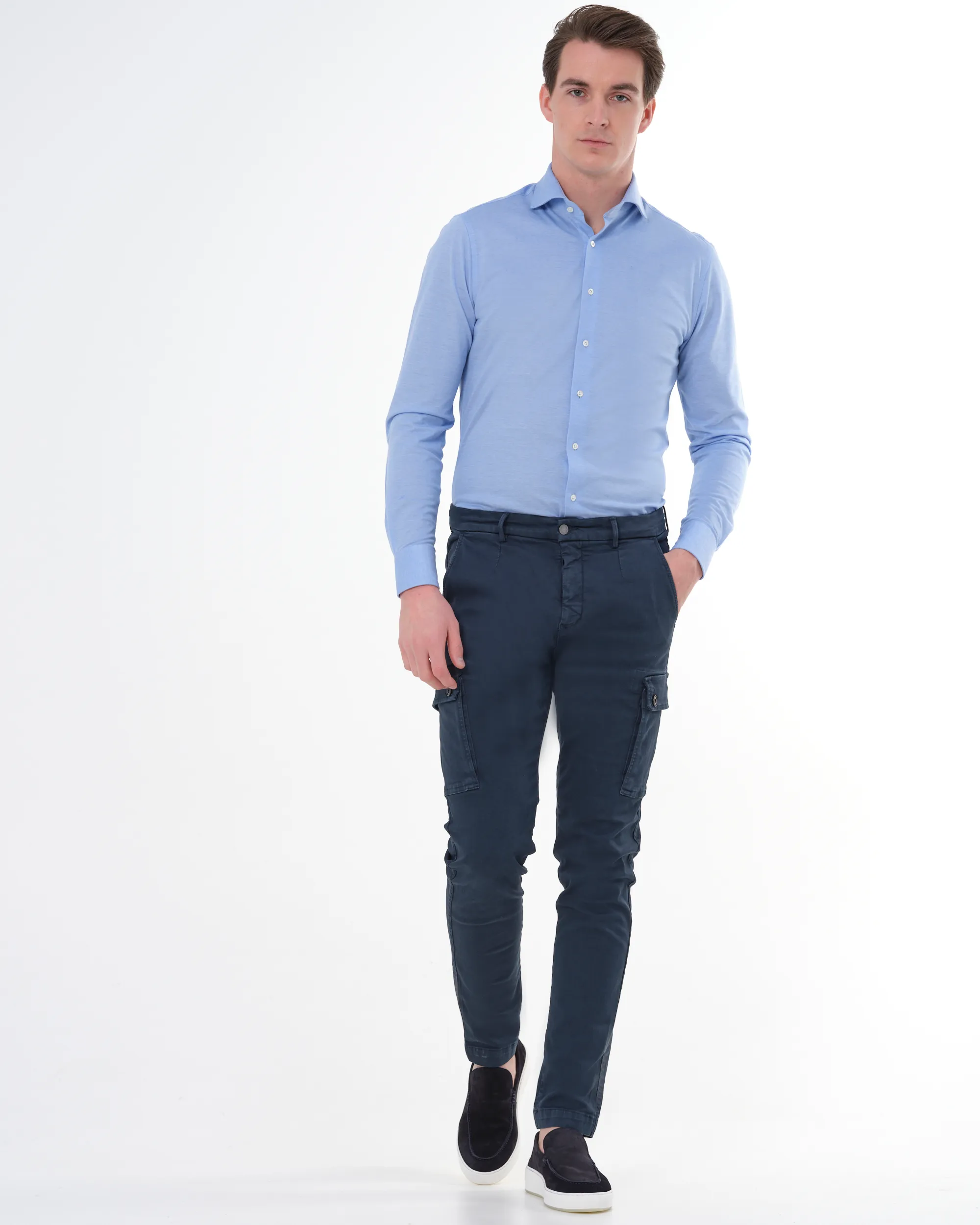Replay Chino Blauw 078280-001-30/32