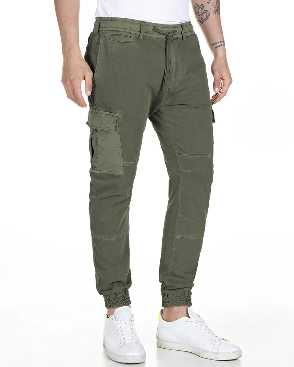 Replay Joggingbroek Groen 078291-001-XXL