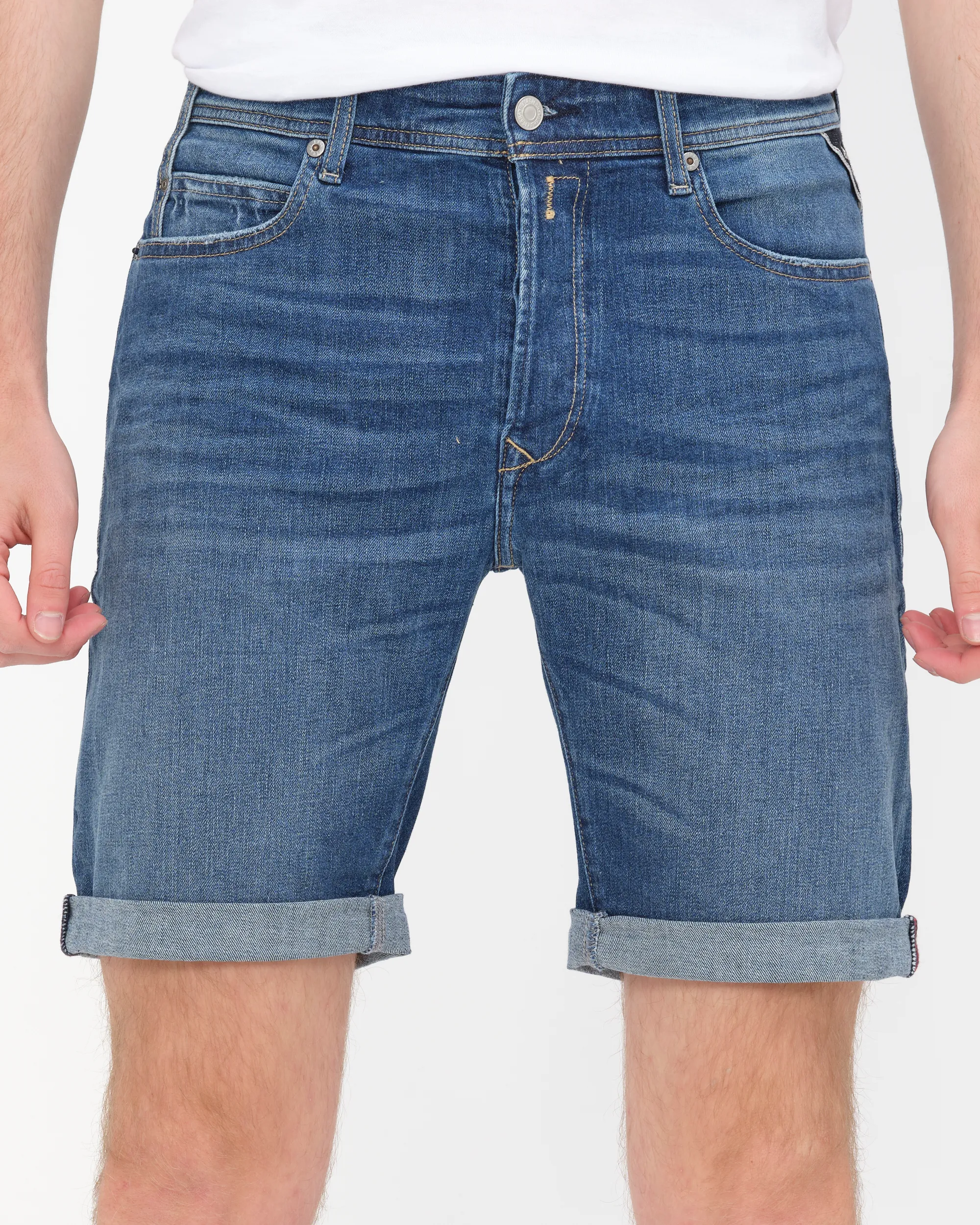 Replay Short Blauw 078303-001-33